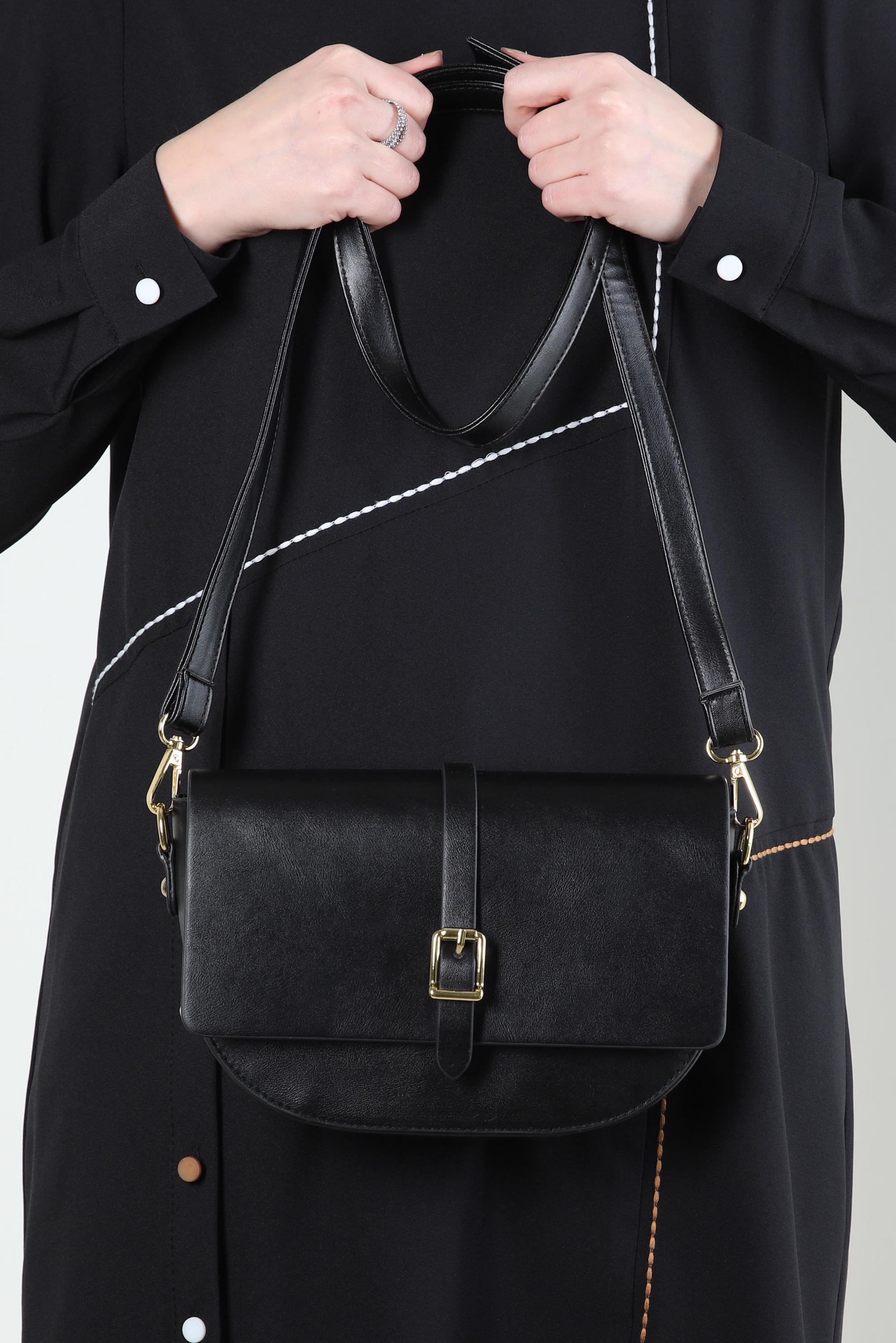 Tesettür giyim SİYAH ALVİNA ÇANTA 919