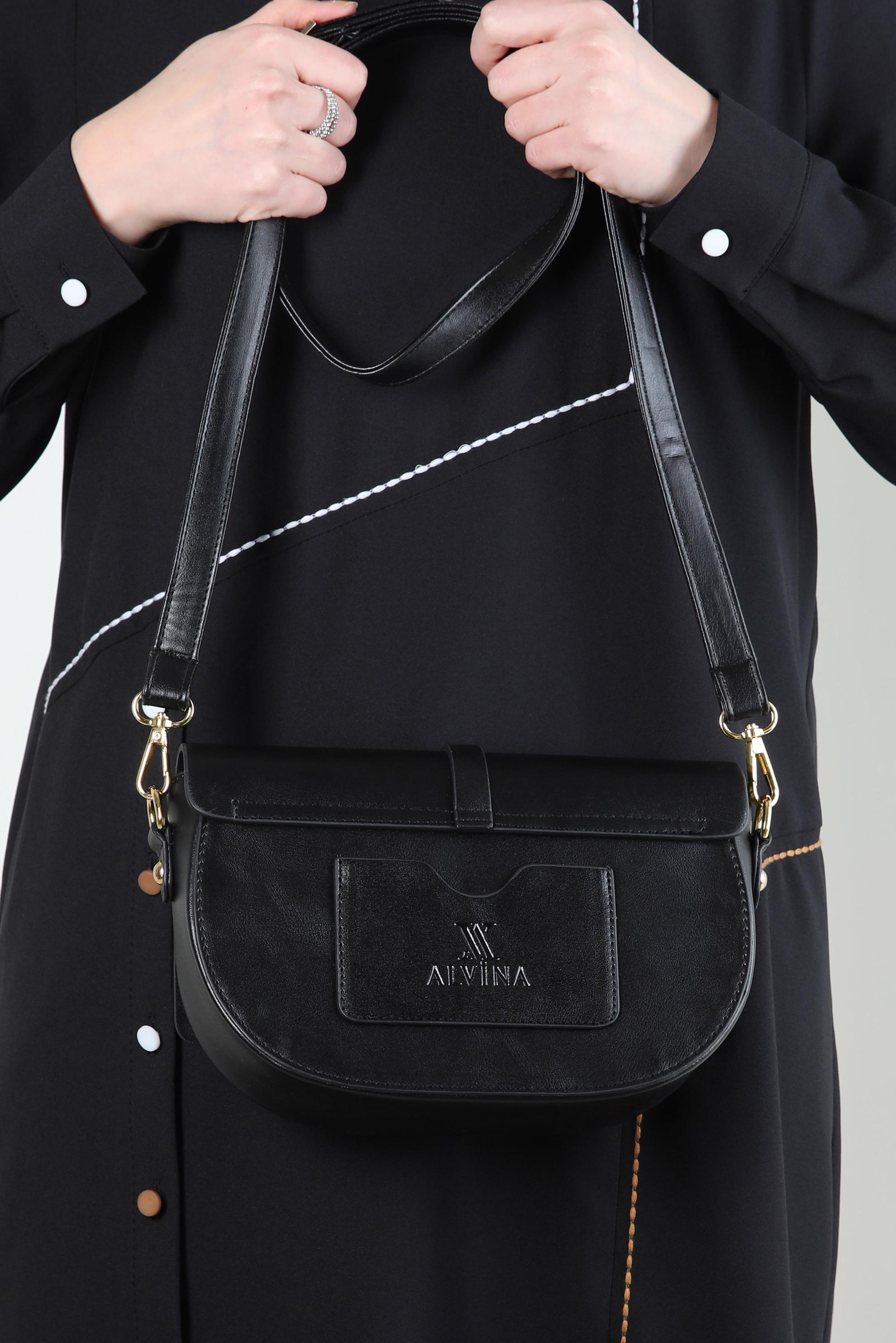 Tesettür giyim SİYAH ALVİNA ÇANTA 919