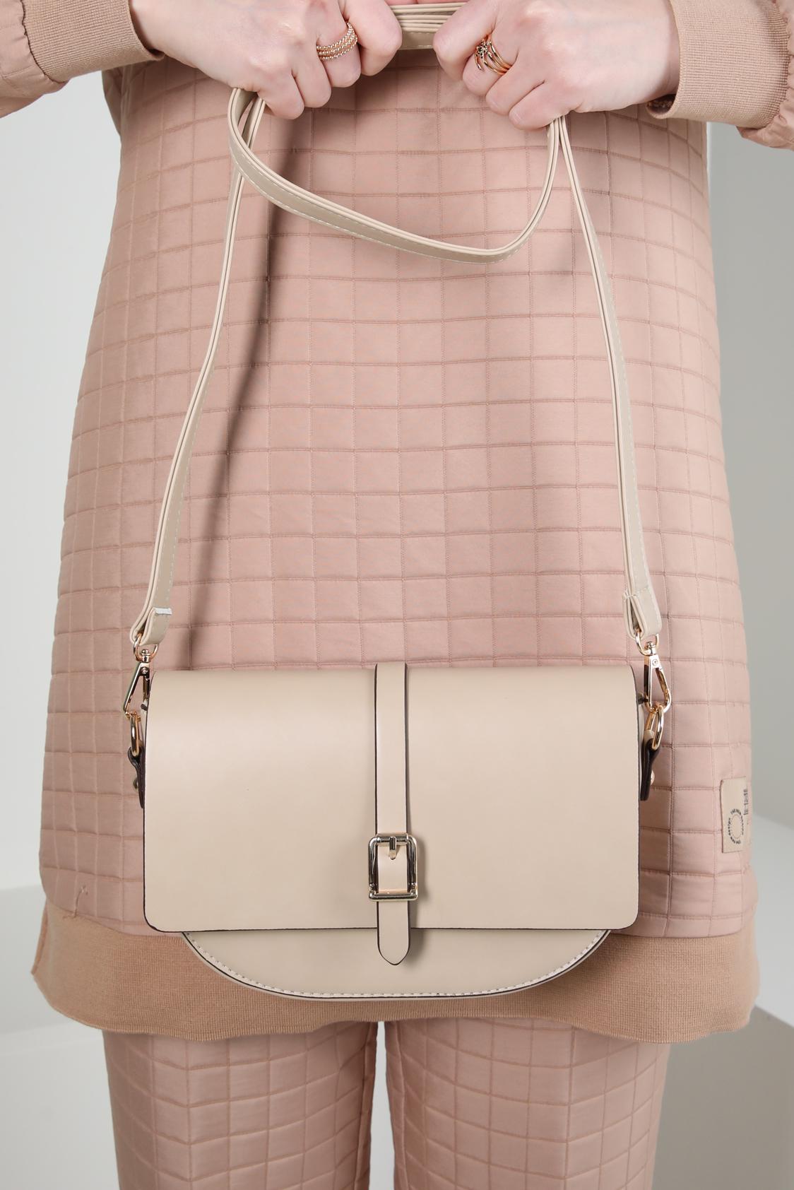 Tesettür giyim BEYAZ ALVİNA ÇANTA 919