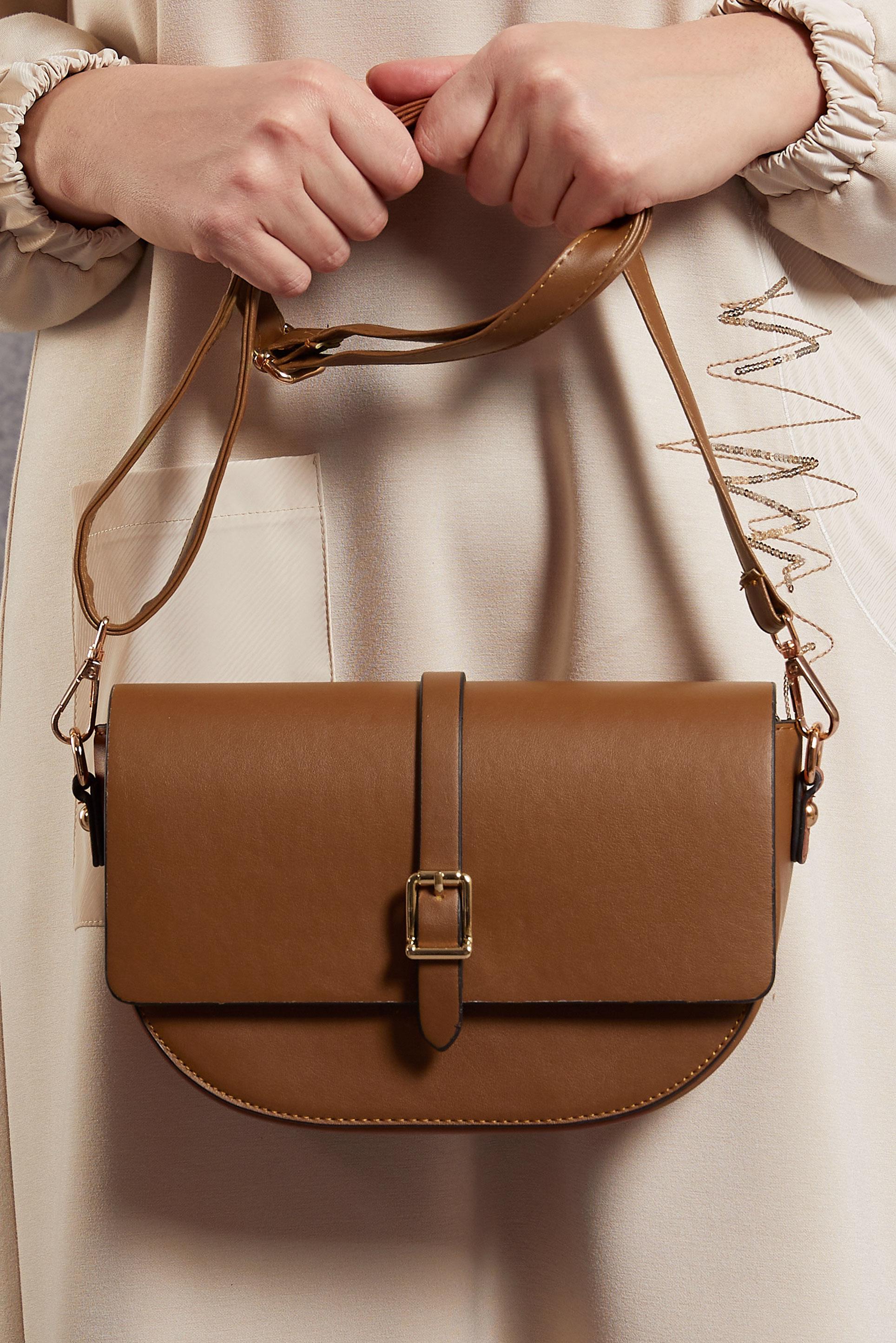 Tesettür giyim TABA ALVİNA ÇANTA 919