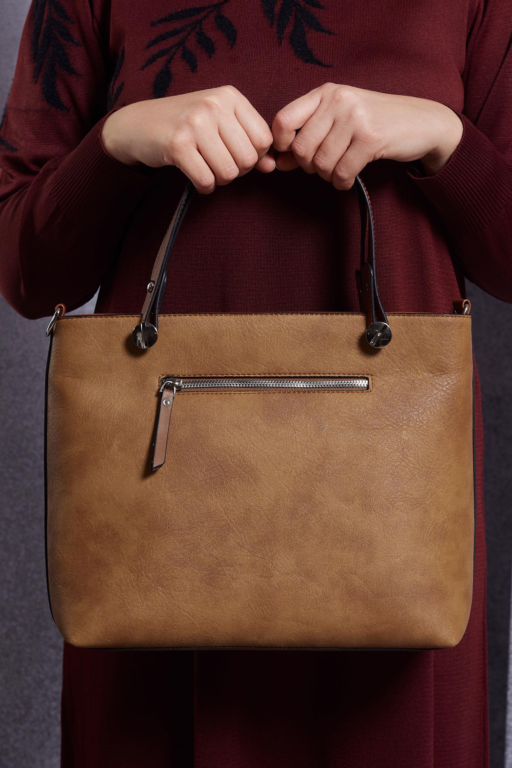 Tesettür giyim TABA ALVİNA ÇANTA 930