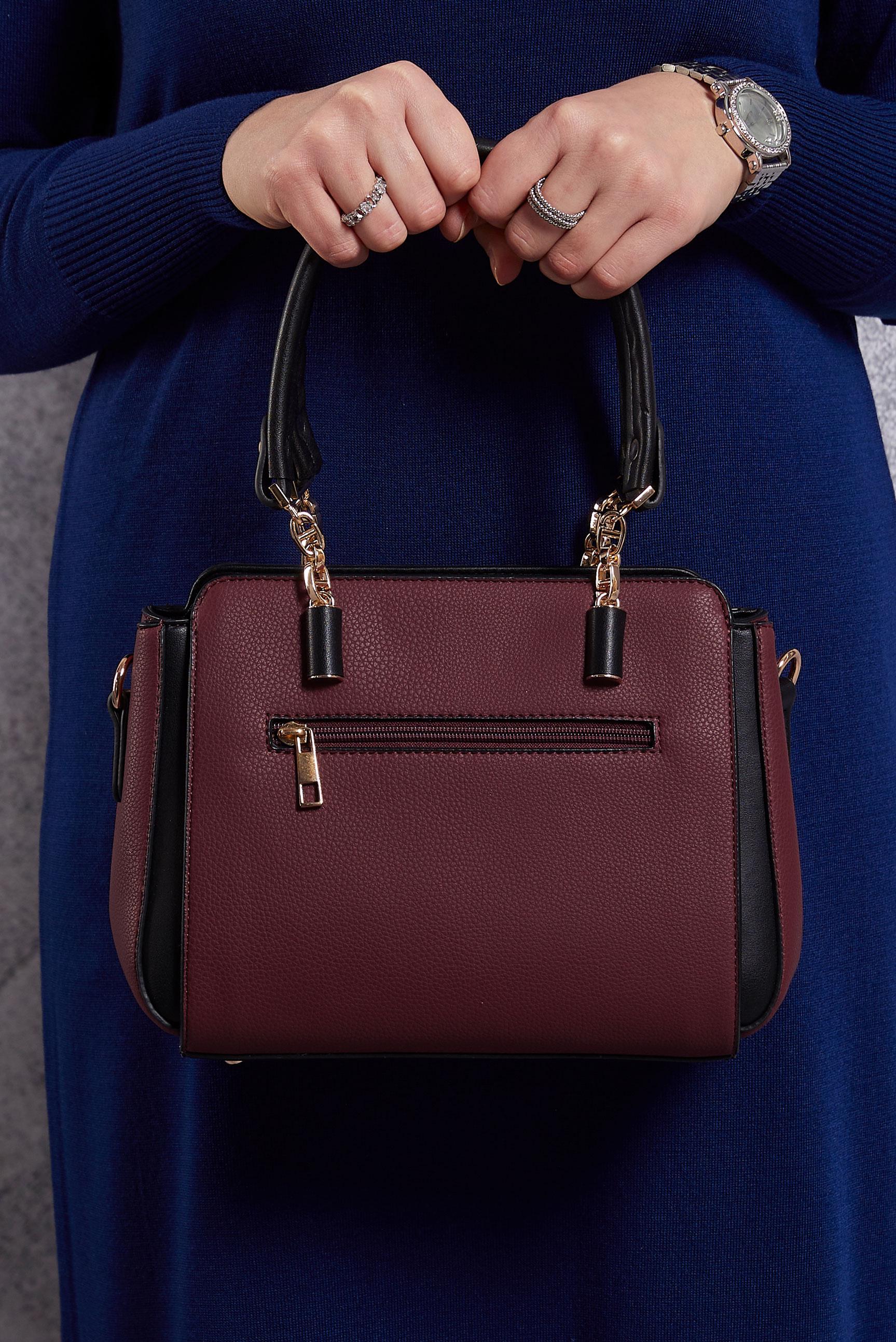 Tesettür giyim BORDO ALVİNA ÇANTA 960