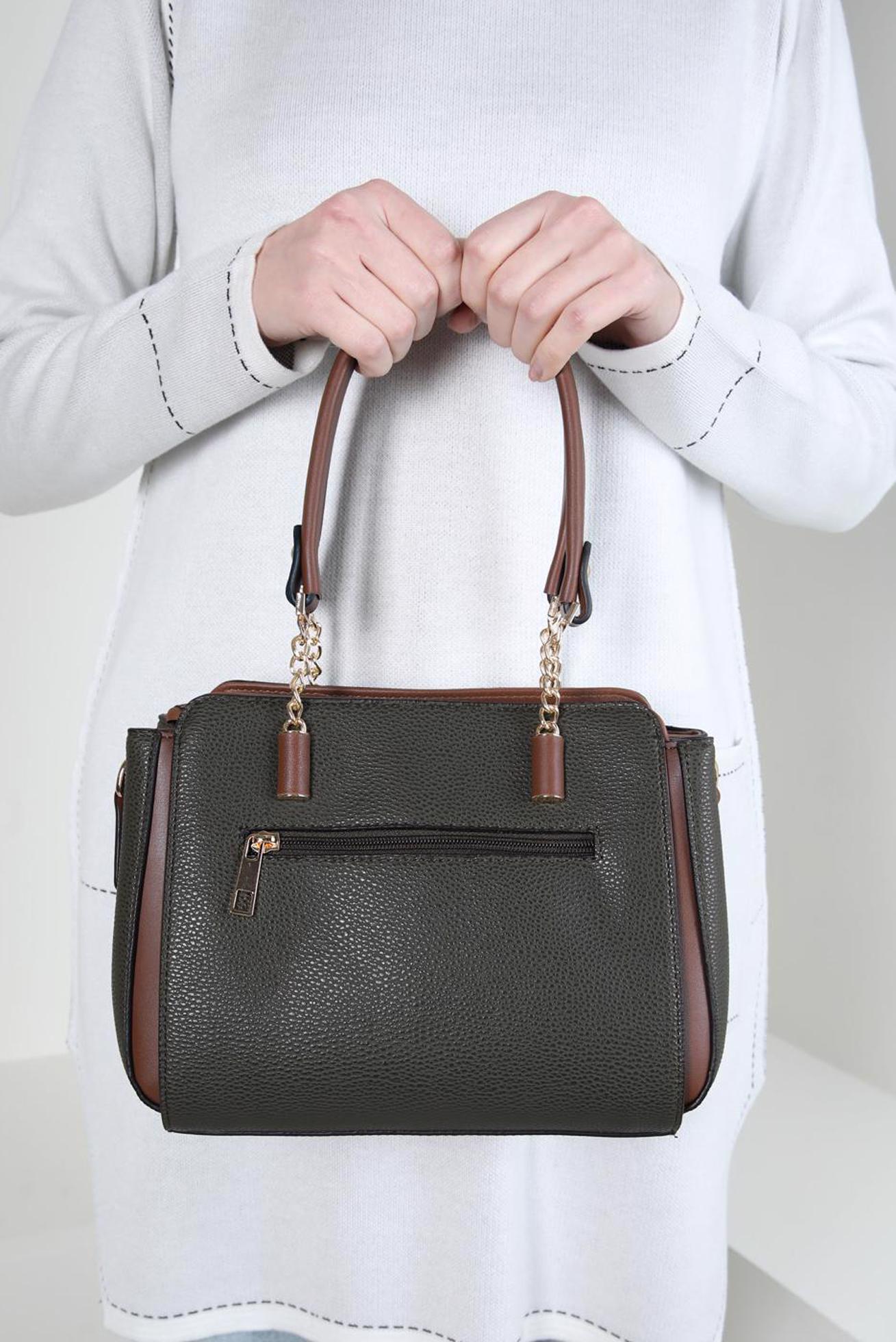 Tesettür giyim HAKİ ALVİNA ÇANTA 960