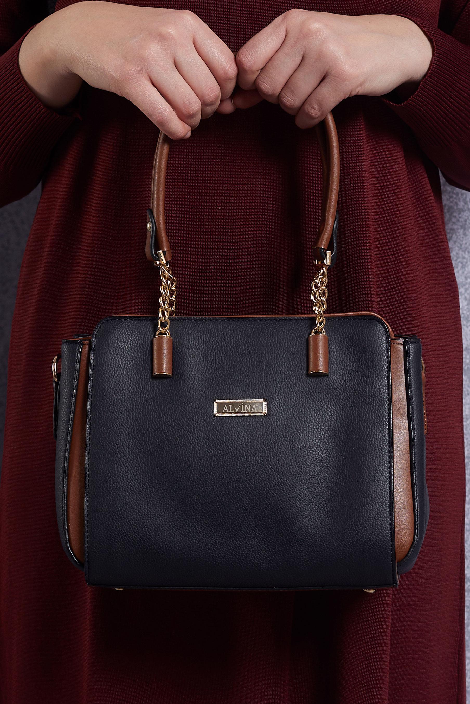 Tesettür giyim LACİVERT ALVİNA ÇANTA 960