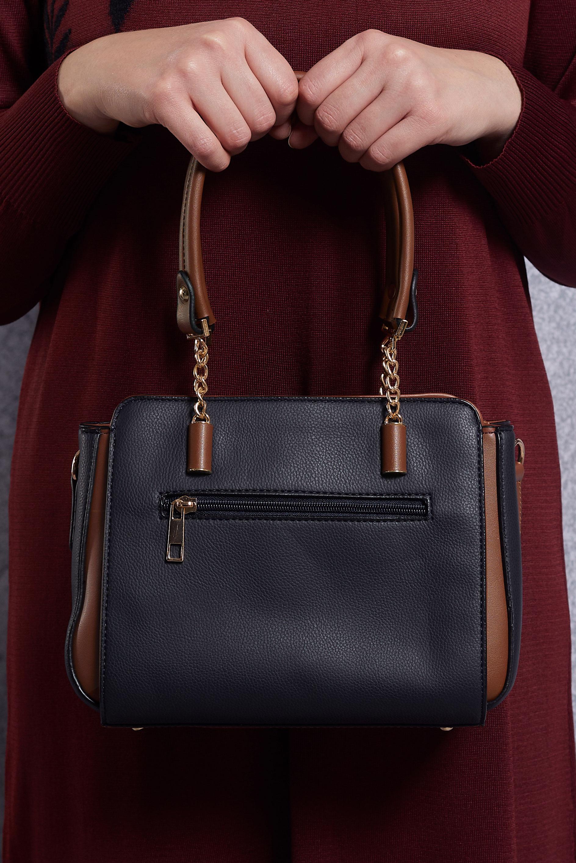 Tesettür giyim LACİVERT ALVİNA ÇANTA 960