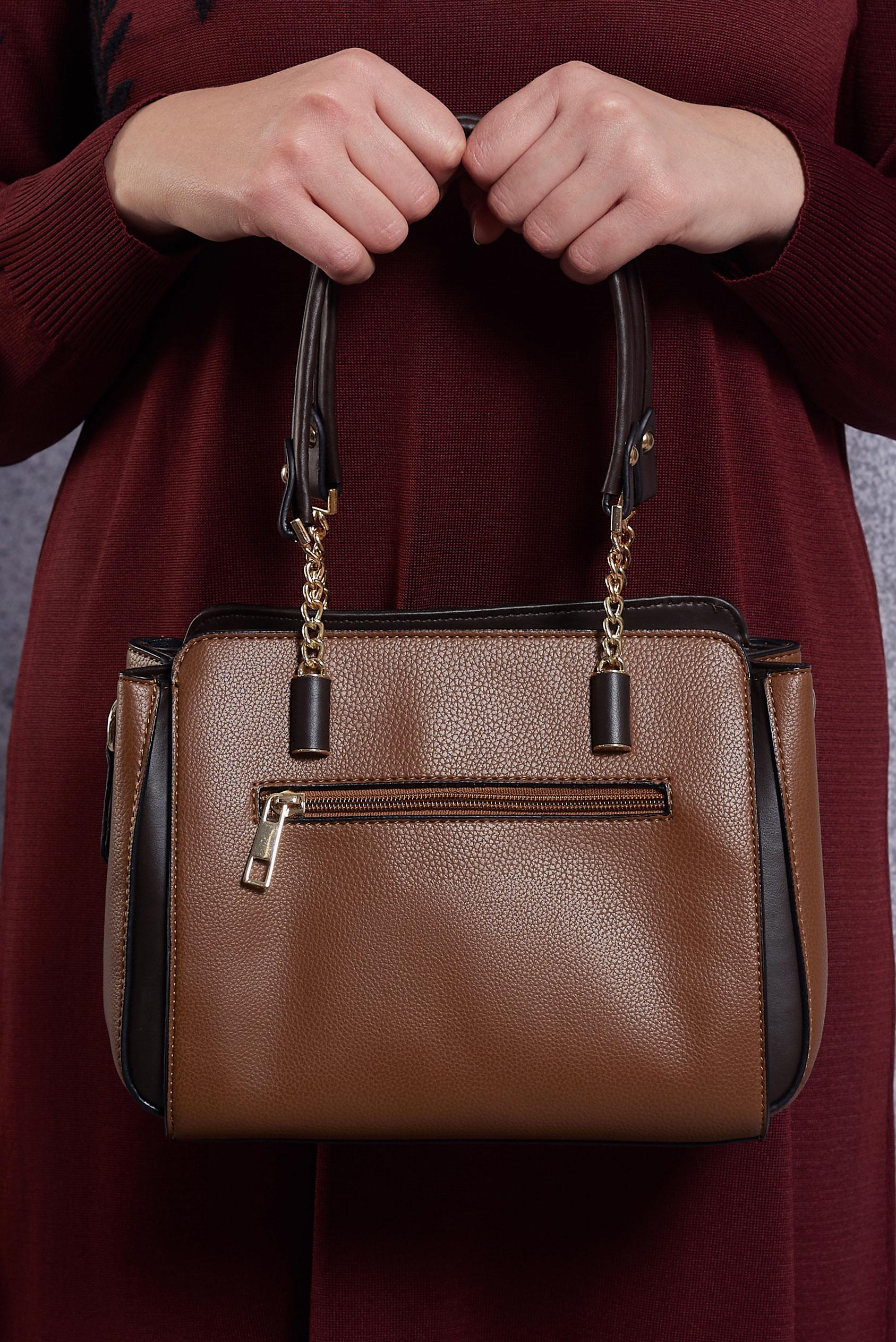 Tesettür giyim TABA ALVİNA ÇANTA 960