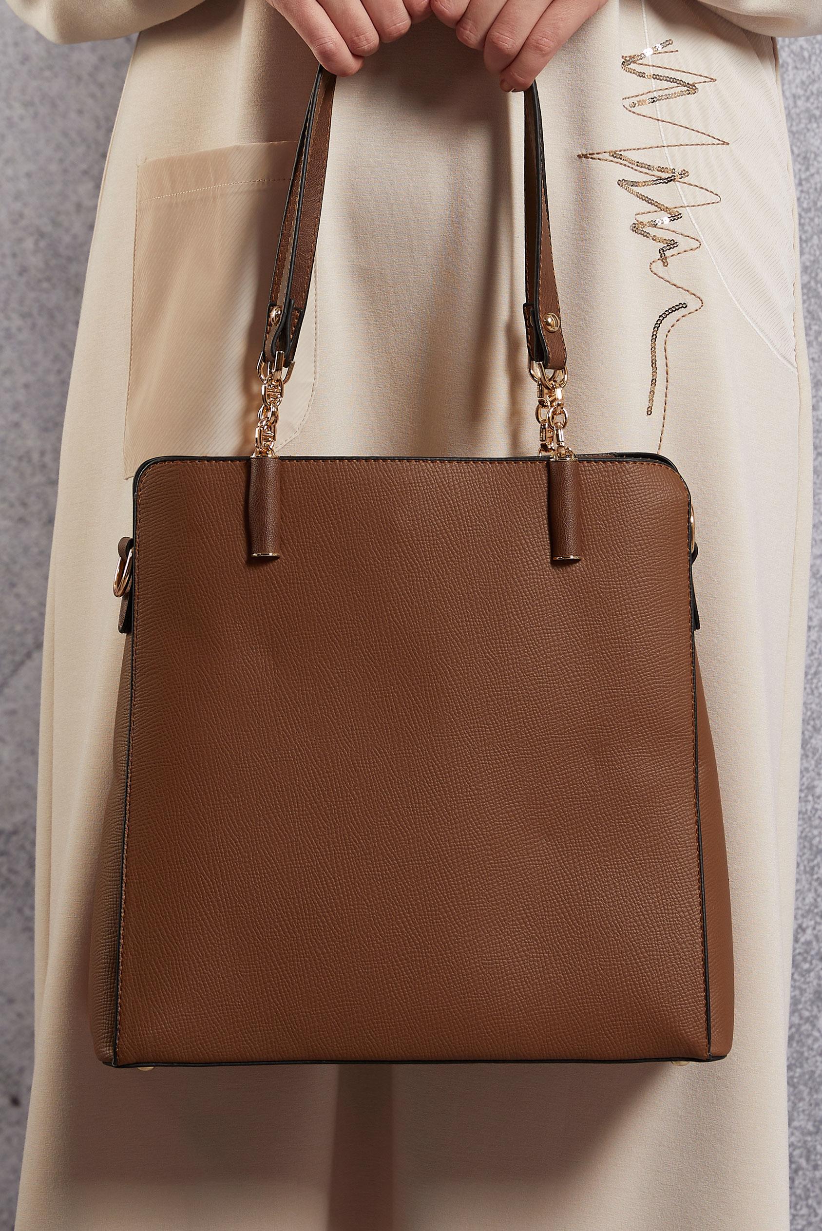 Tesettür giyim TABA ALVİNA ÇANTA 2035