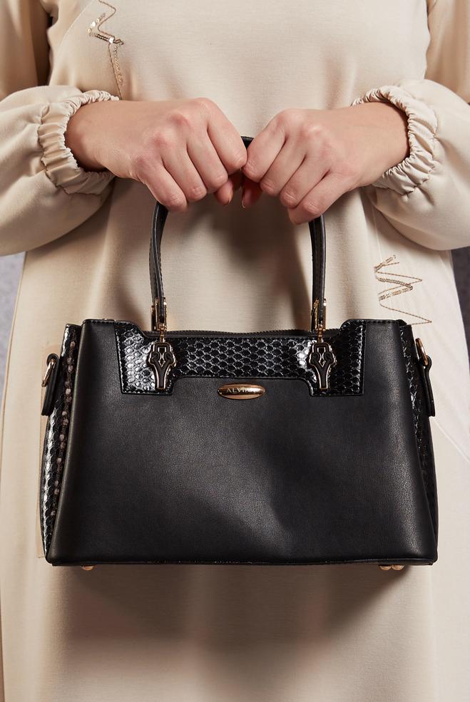 Tesettür giyim SİYAH ALVİNA ÇANTA 2509 - ALVİNA