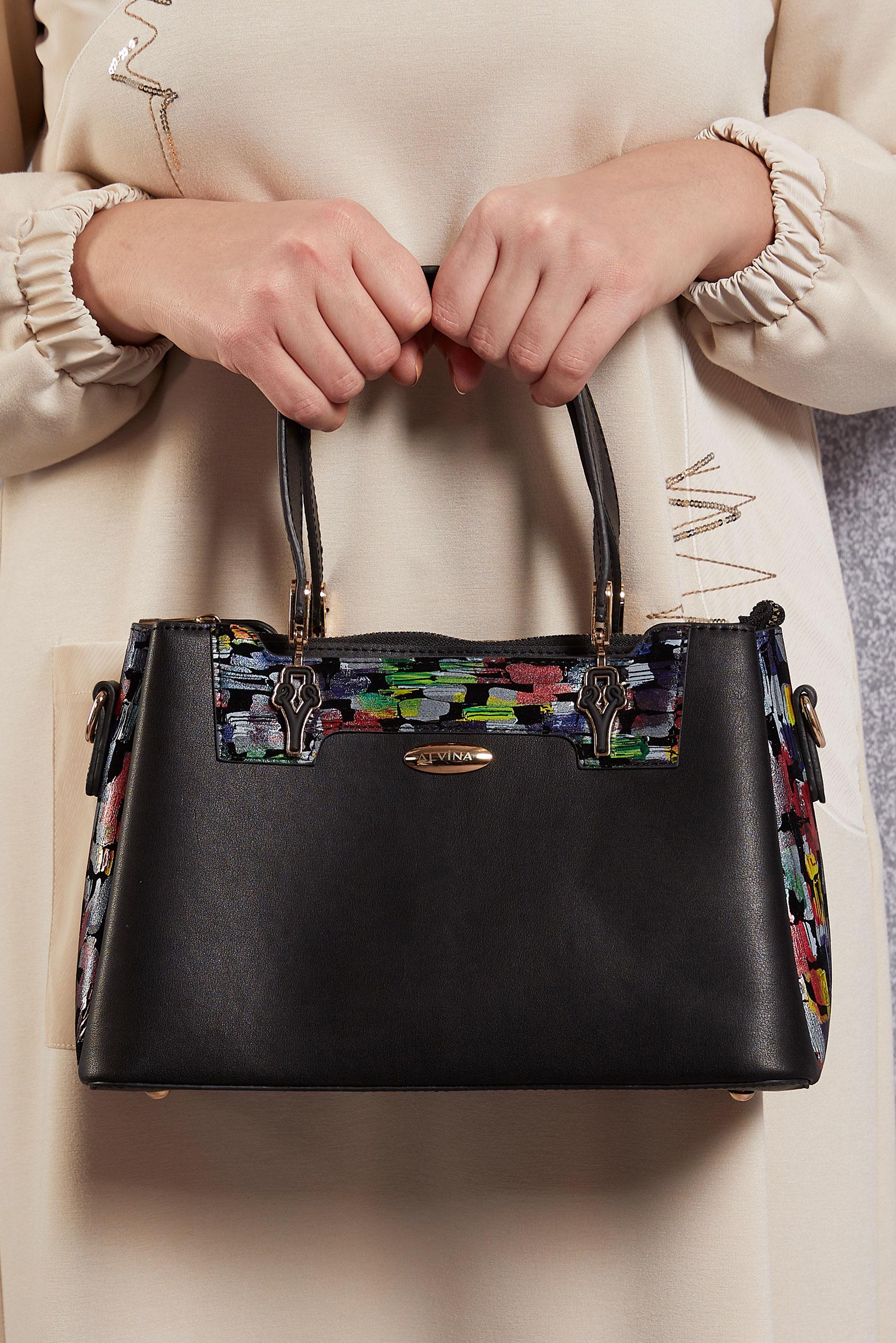 Tesettür giyim SİYAH ALVİNA ÇANTA 2509