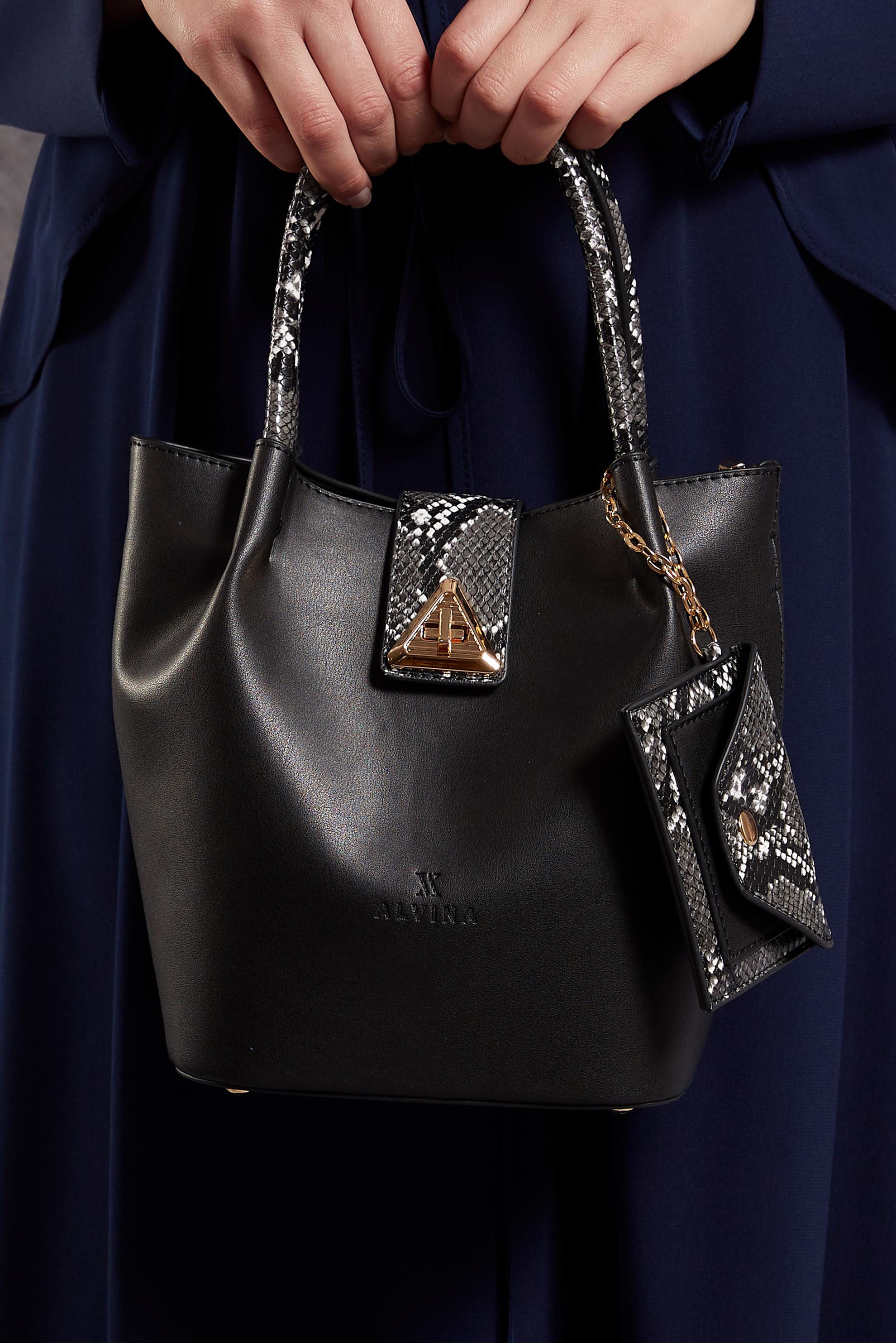 Tesettür giyim SİYAH ALVİNA ÇANTA 2507