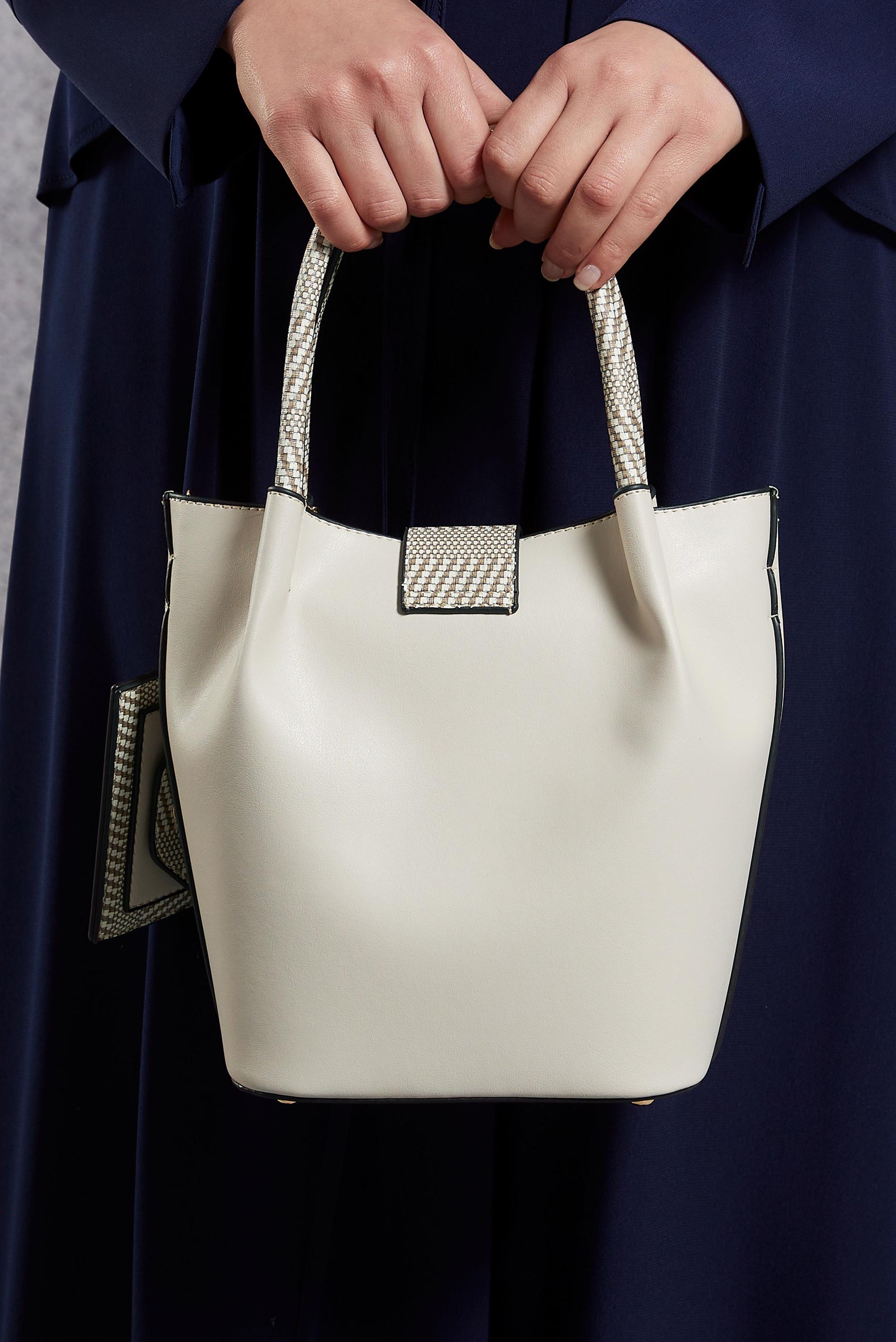 Tesettür giyim VİZON ALVİNA ÇANTA 2507