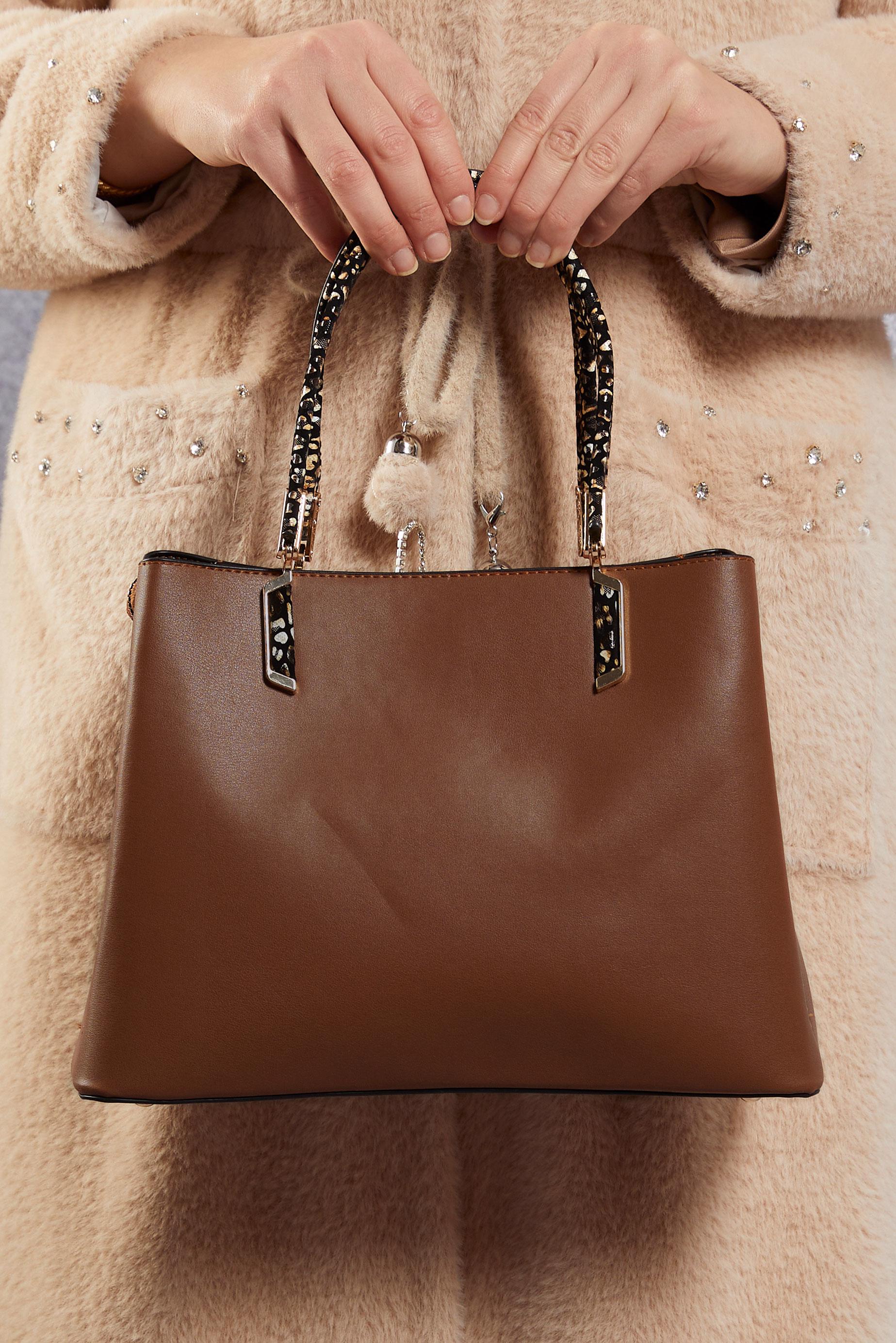 Tesettür giyim TABA ALVİNA ÇANTA 2512