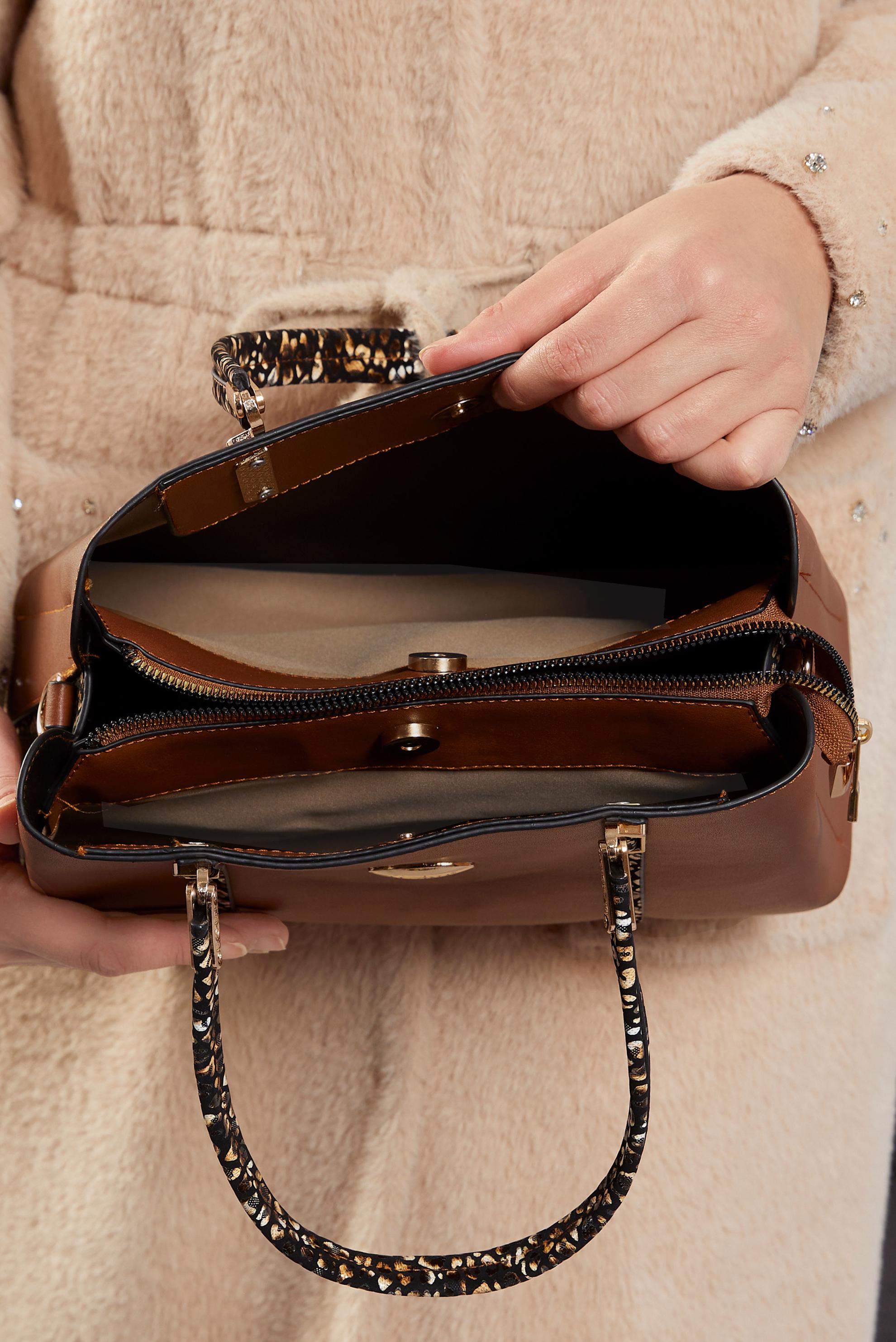 Tesettür giyim TABA ALVİNA ÇANTA 2512