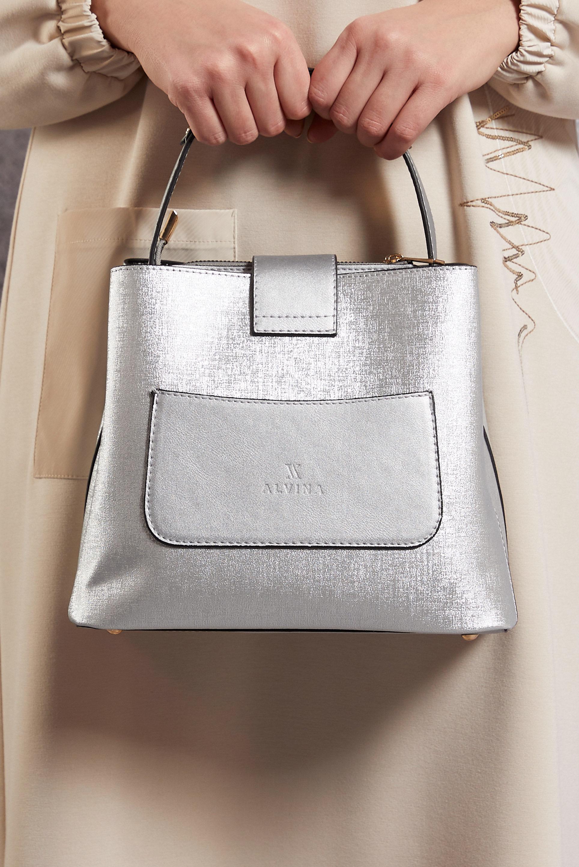 Hijab clothing SILVER ALVINA BAG 2515