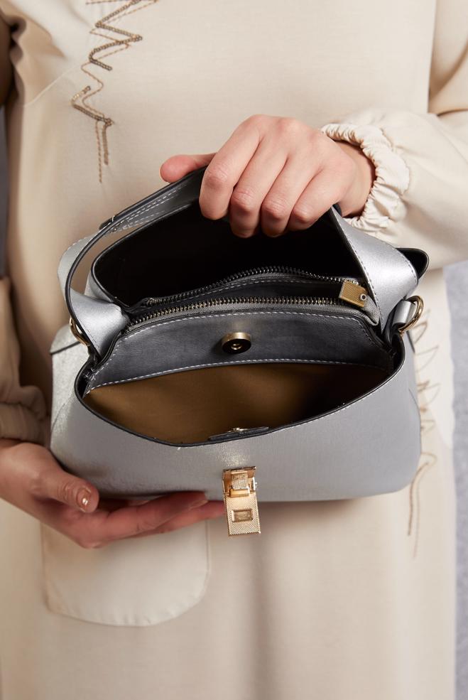 Tesettür giyim GÜMÜŞ ALVİNA ÇANTA 2515 - ALVİNA