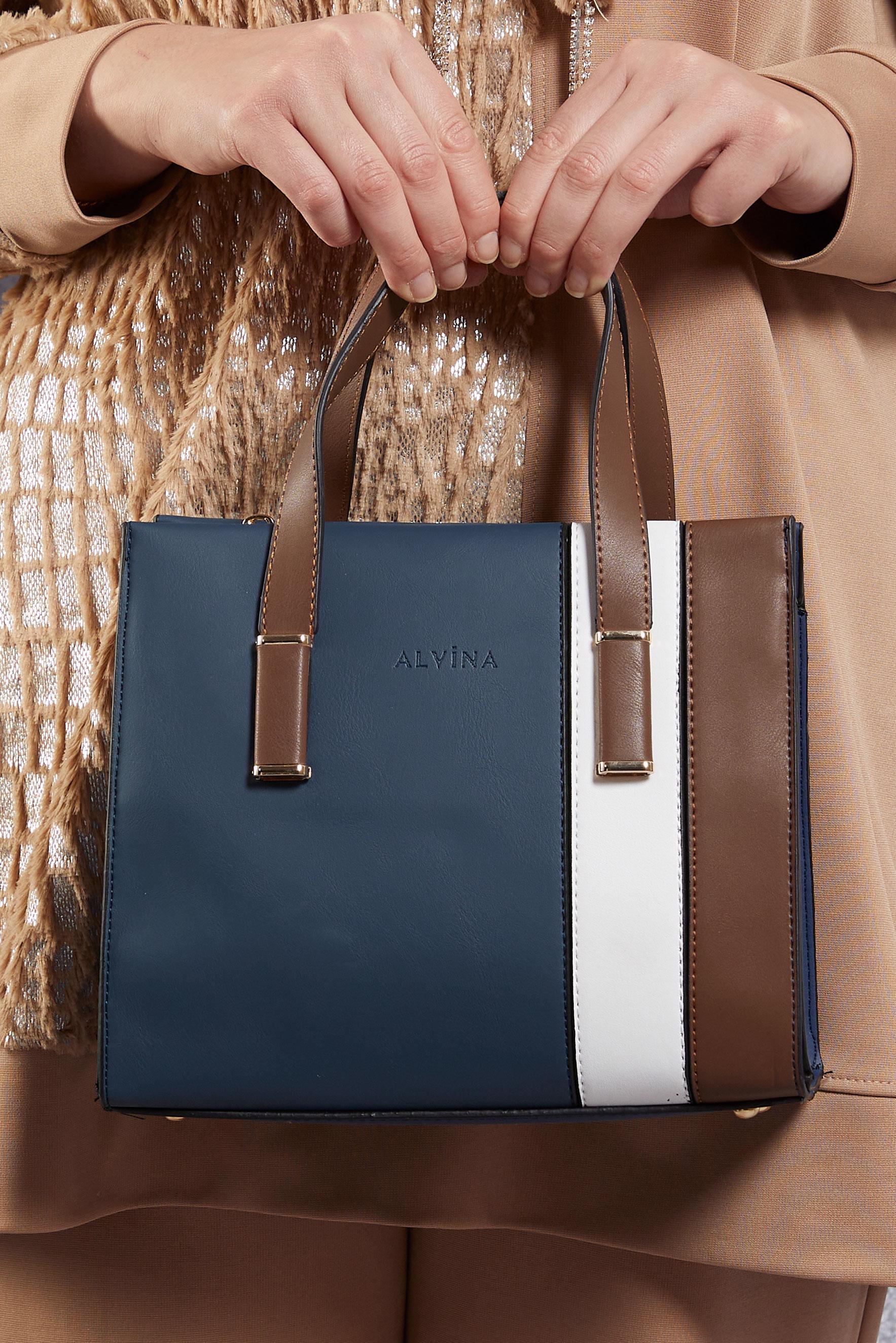 Tesettür giyim LACİVERT ALVİNA ÇANTA 2518