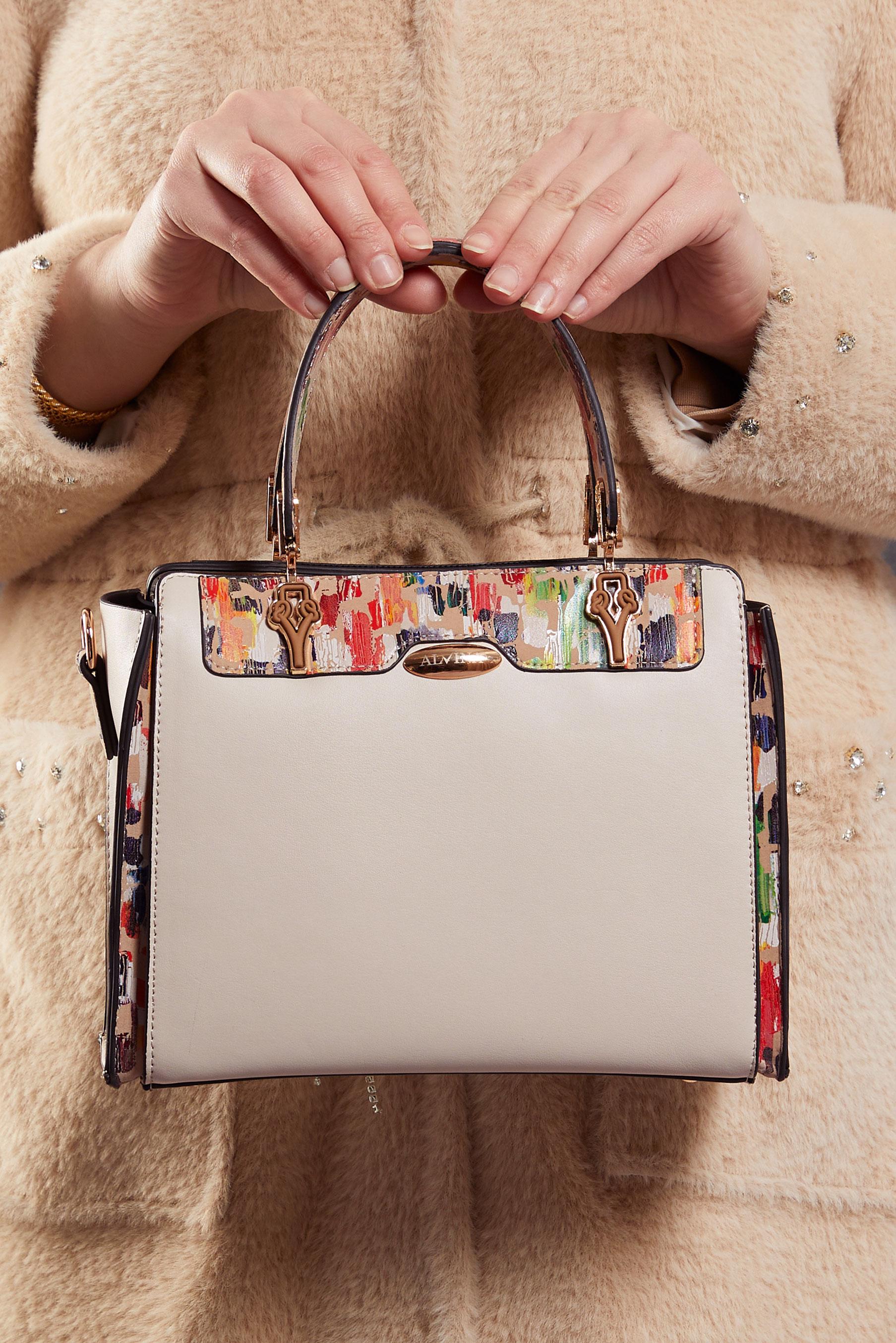 Tesettür giyim VİZON ALVİNA ÇANTA 2523