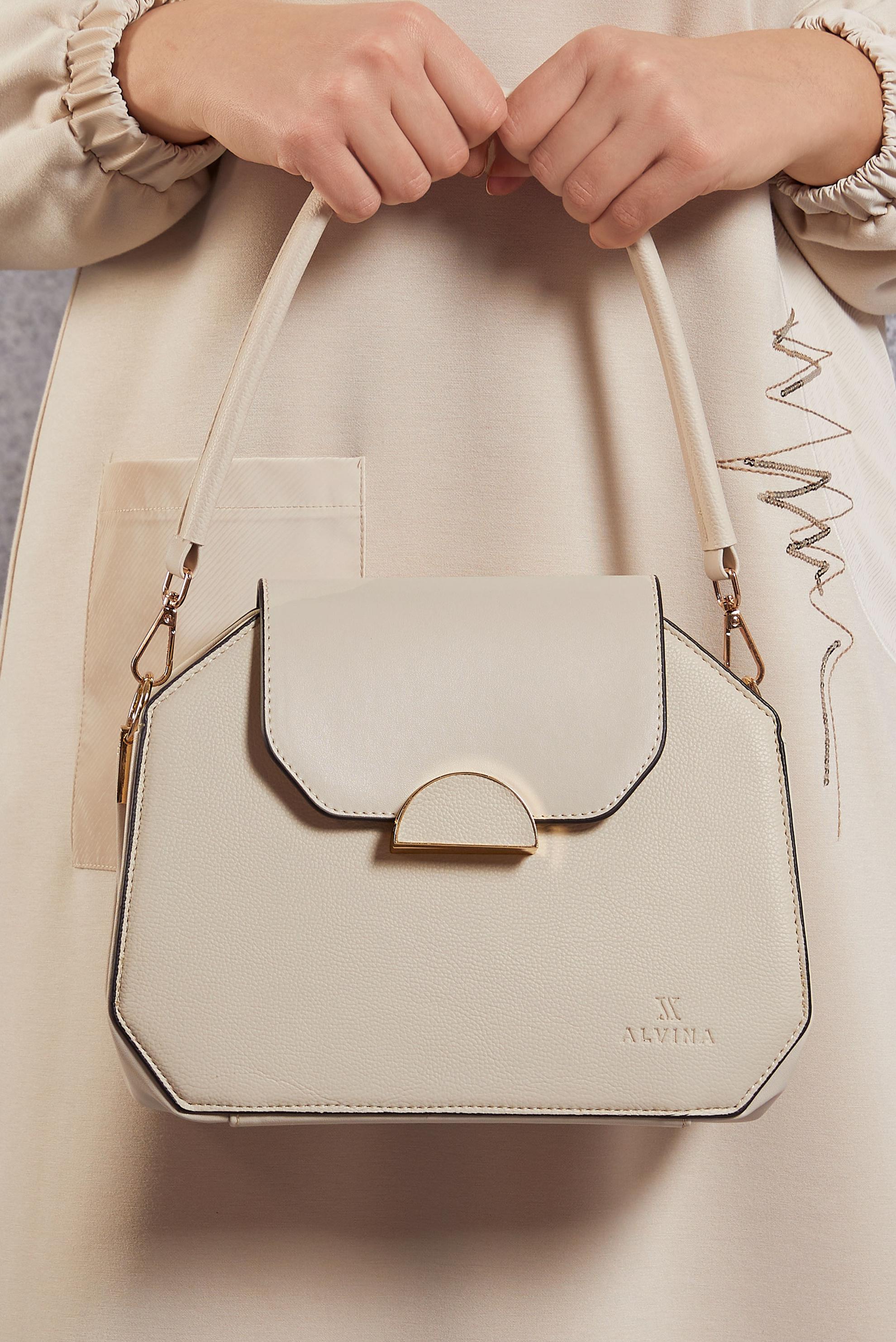 Tesettür giyim VİZON ALVİNA ÇANTA 2525