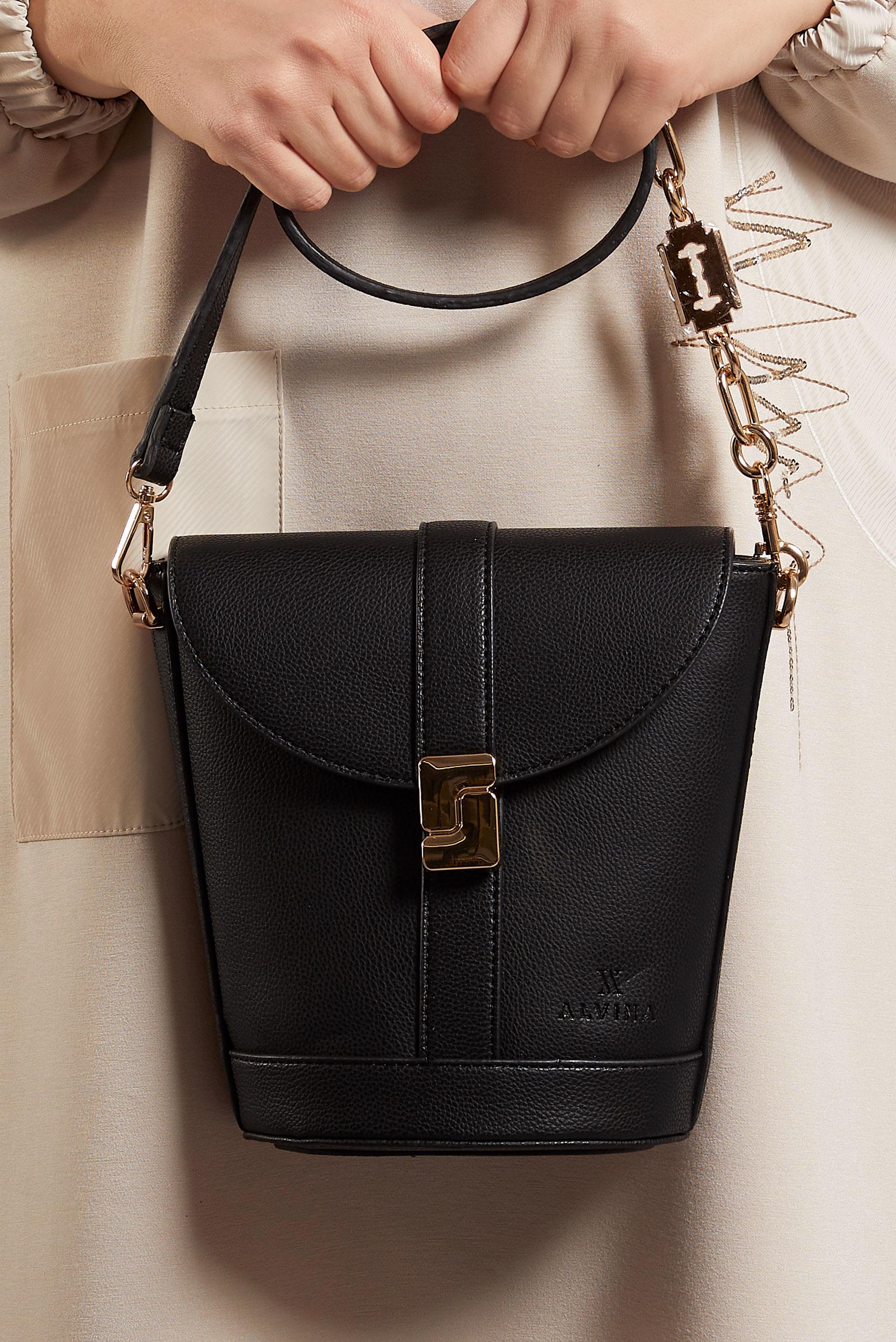 Tesettür giyim SİYAH ALVİNA ÇANTA 2537