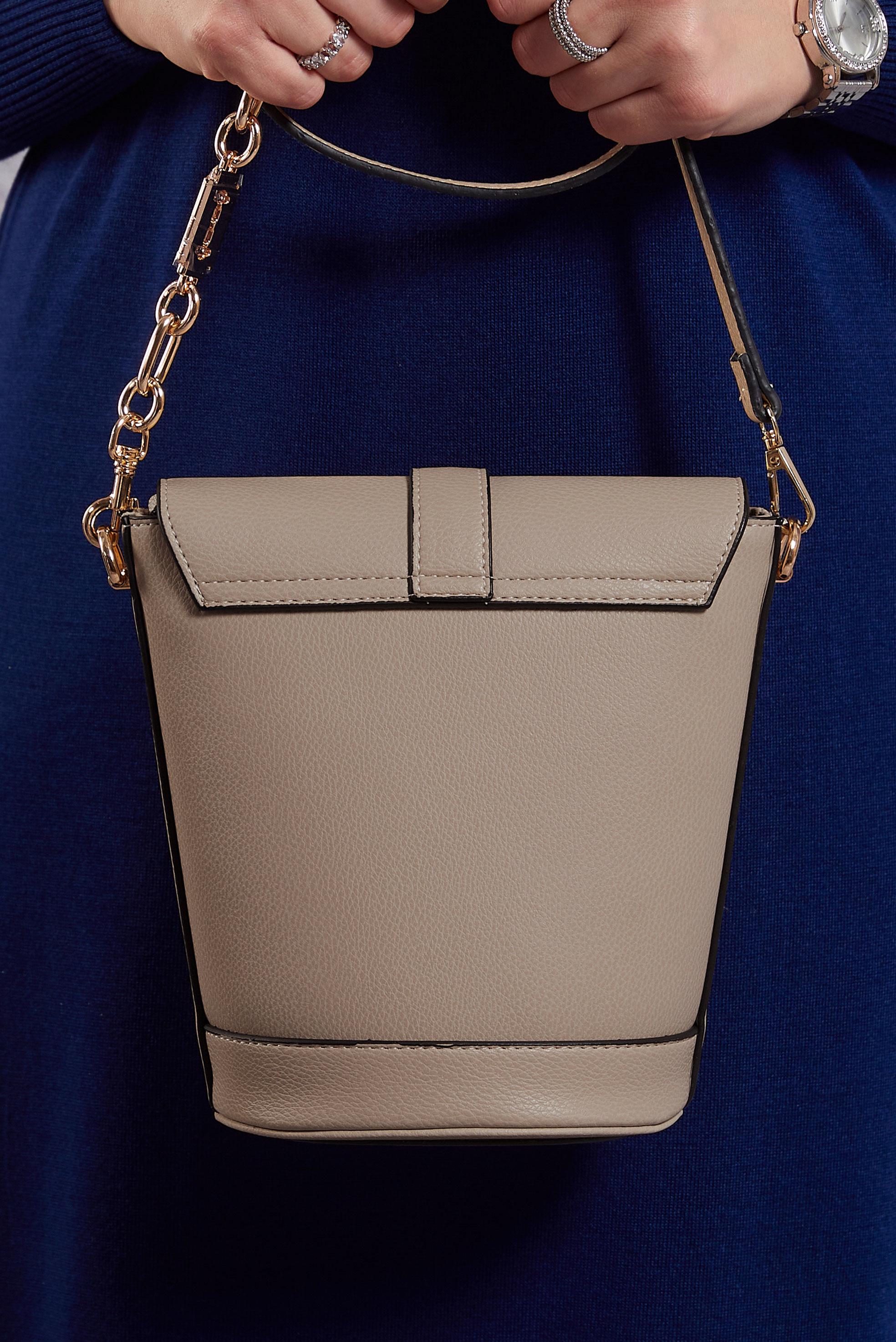 Tesettür giyim VİZON ALVİNA ÇANTA 2537