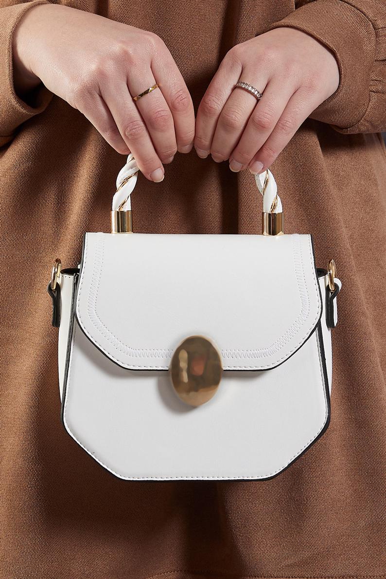 Tesettür giyim BEYAZ ALVİNA ÇANTA 2540