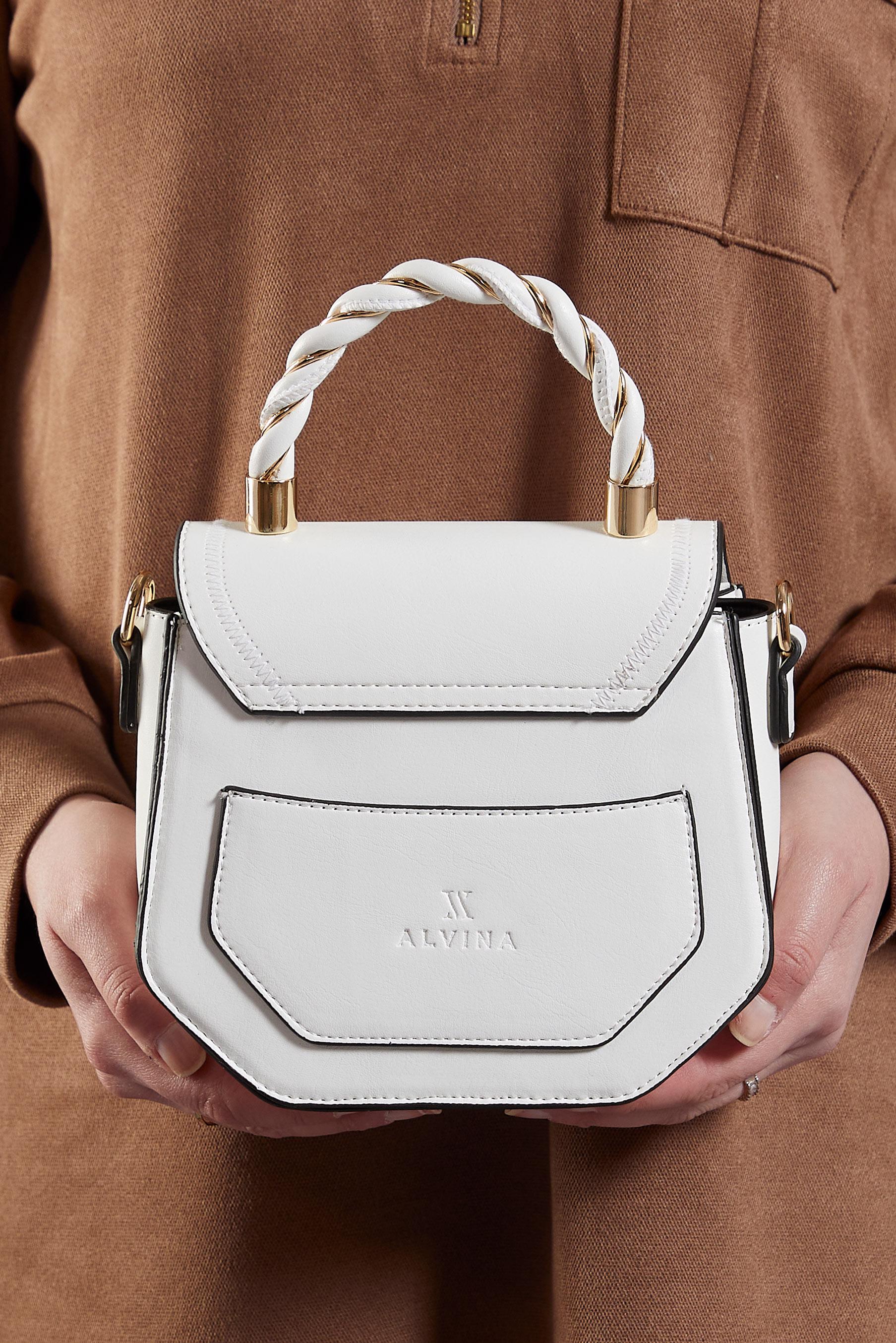 Tesettür giyim BEYAZ ALVİNA ÇANTA 2540