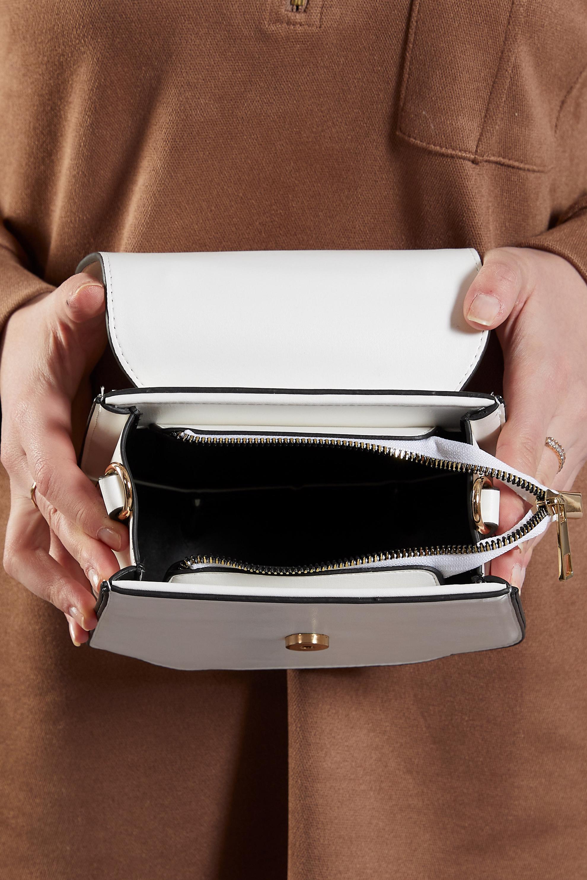 Tesettür giyim BEYAZ ALVİNA ÇANTA 2540