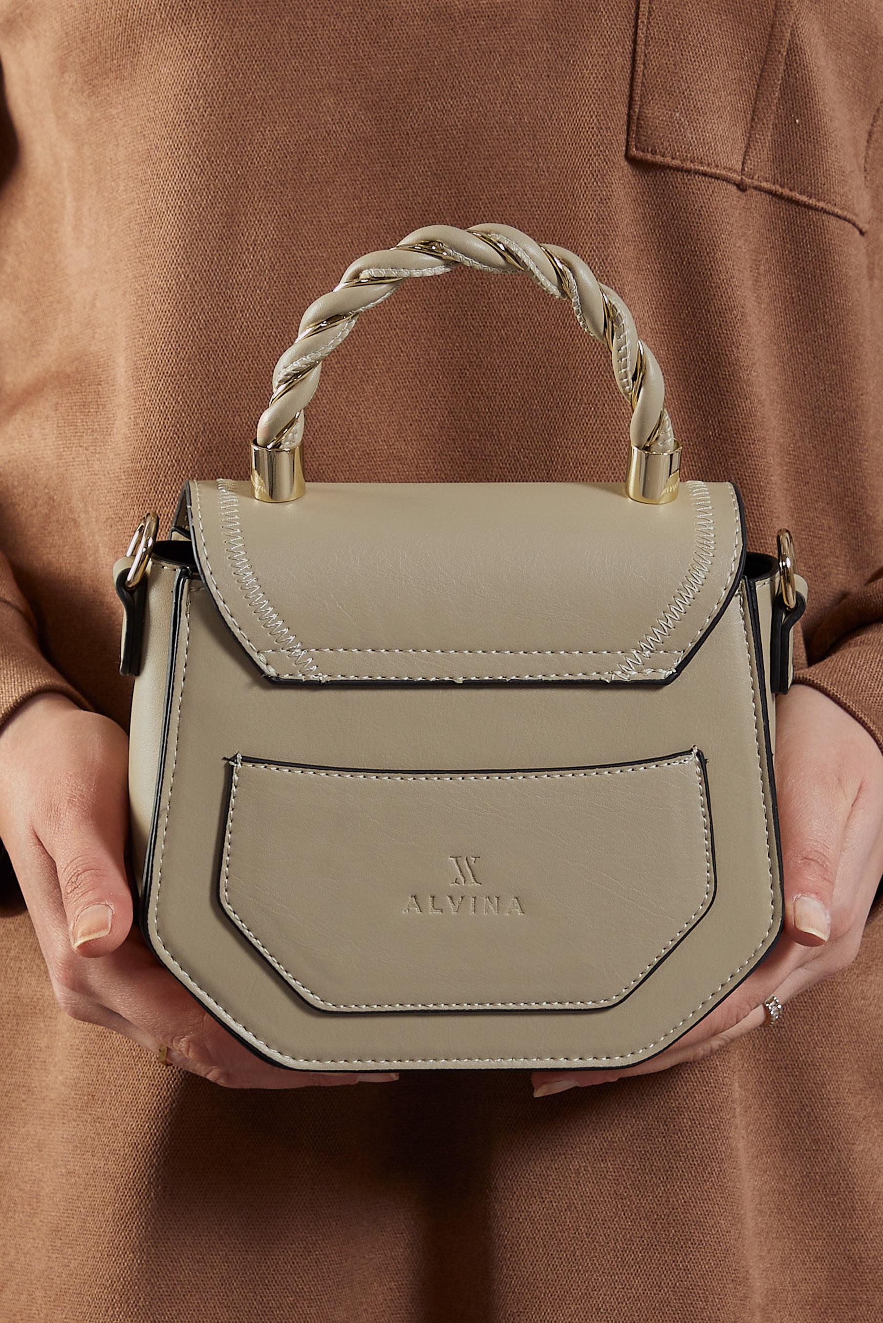 Tesettür giyim VİZON ALVİNA ÇANTA 2540