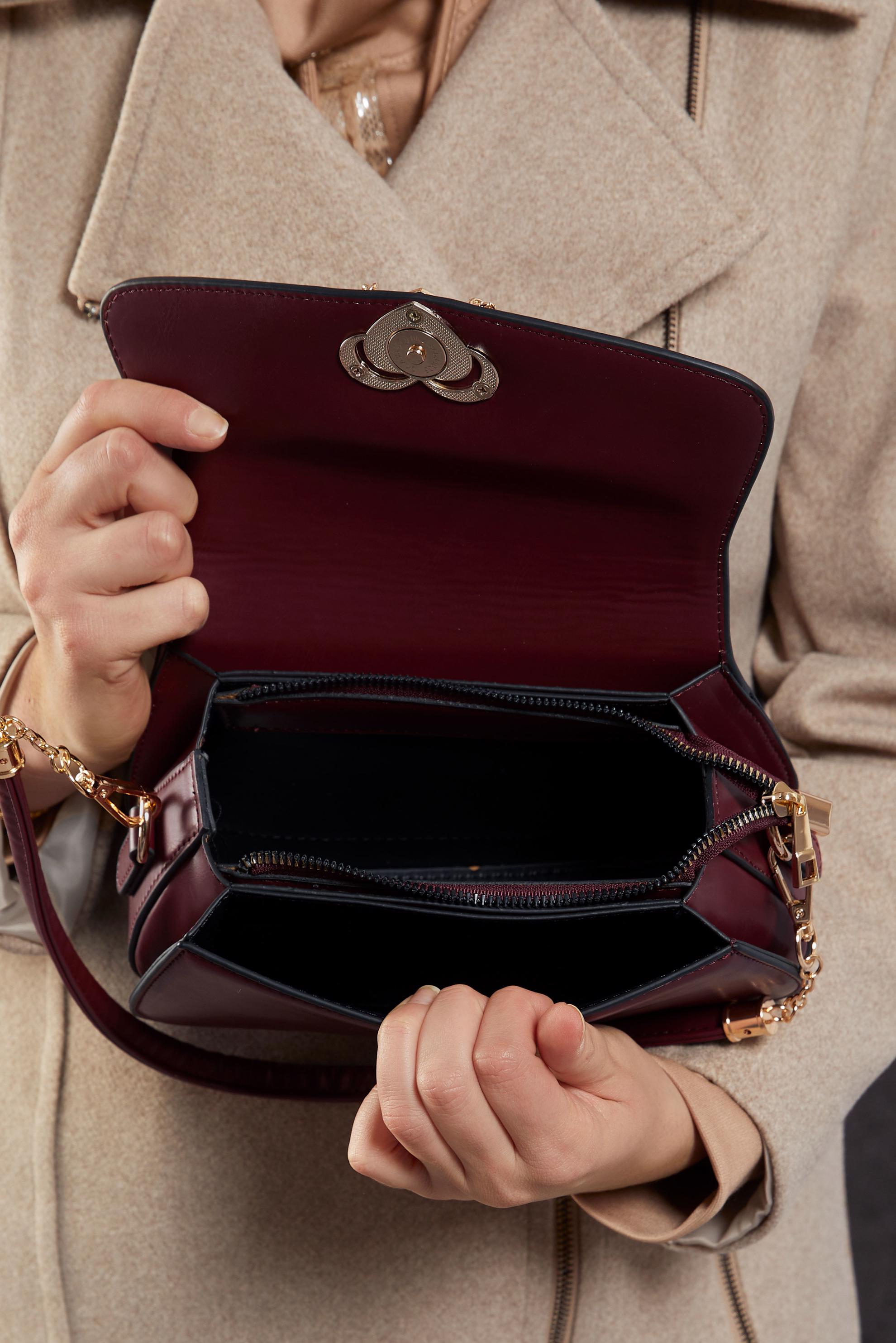 Tesettür giyim BORDO ALVİNA ÇANTA 2545