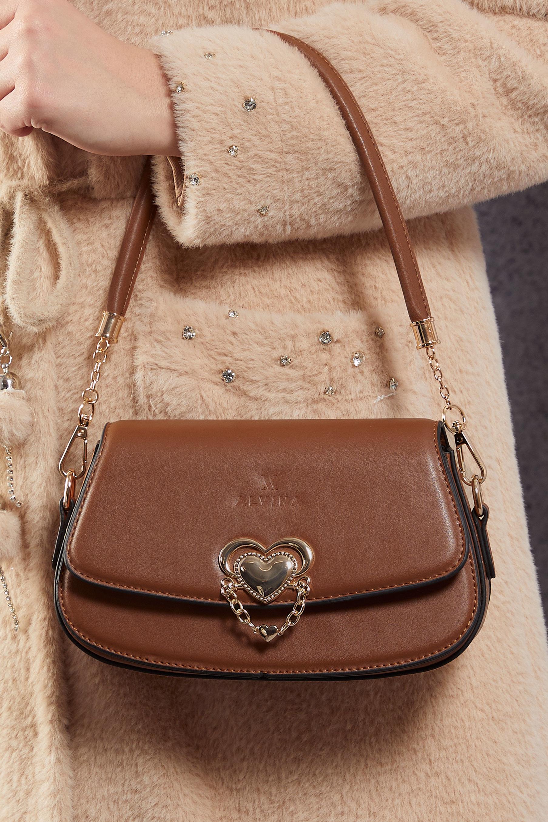 Tesettür giyim TABA ALVİNA ÇANTA 2545