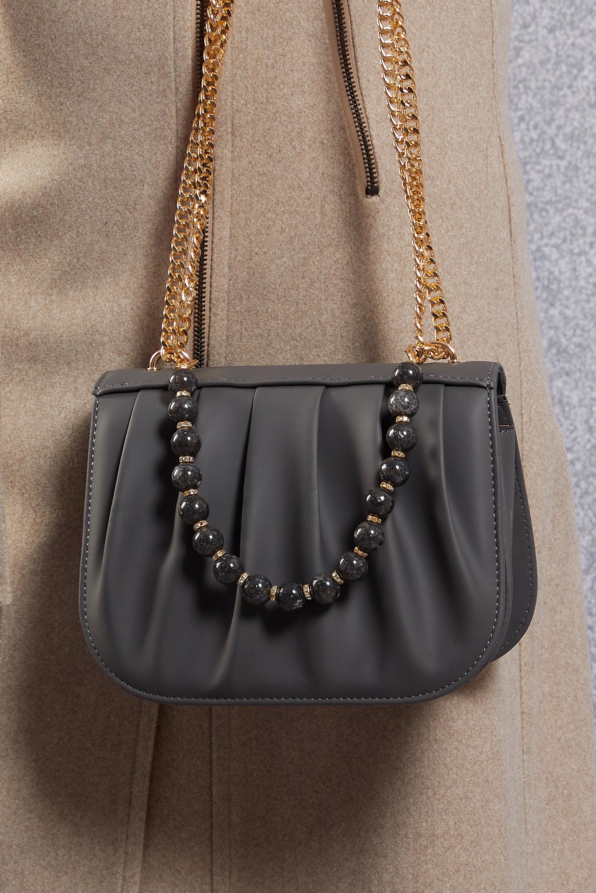 Tesettür giyim GRİ ALVİNA ÇANTA 2550