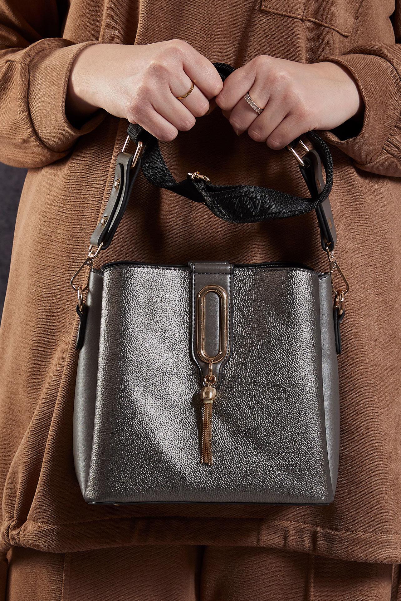 Tesettür giyim BEJ ALVİNA ÇANTA 2559