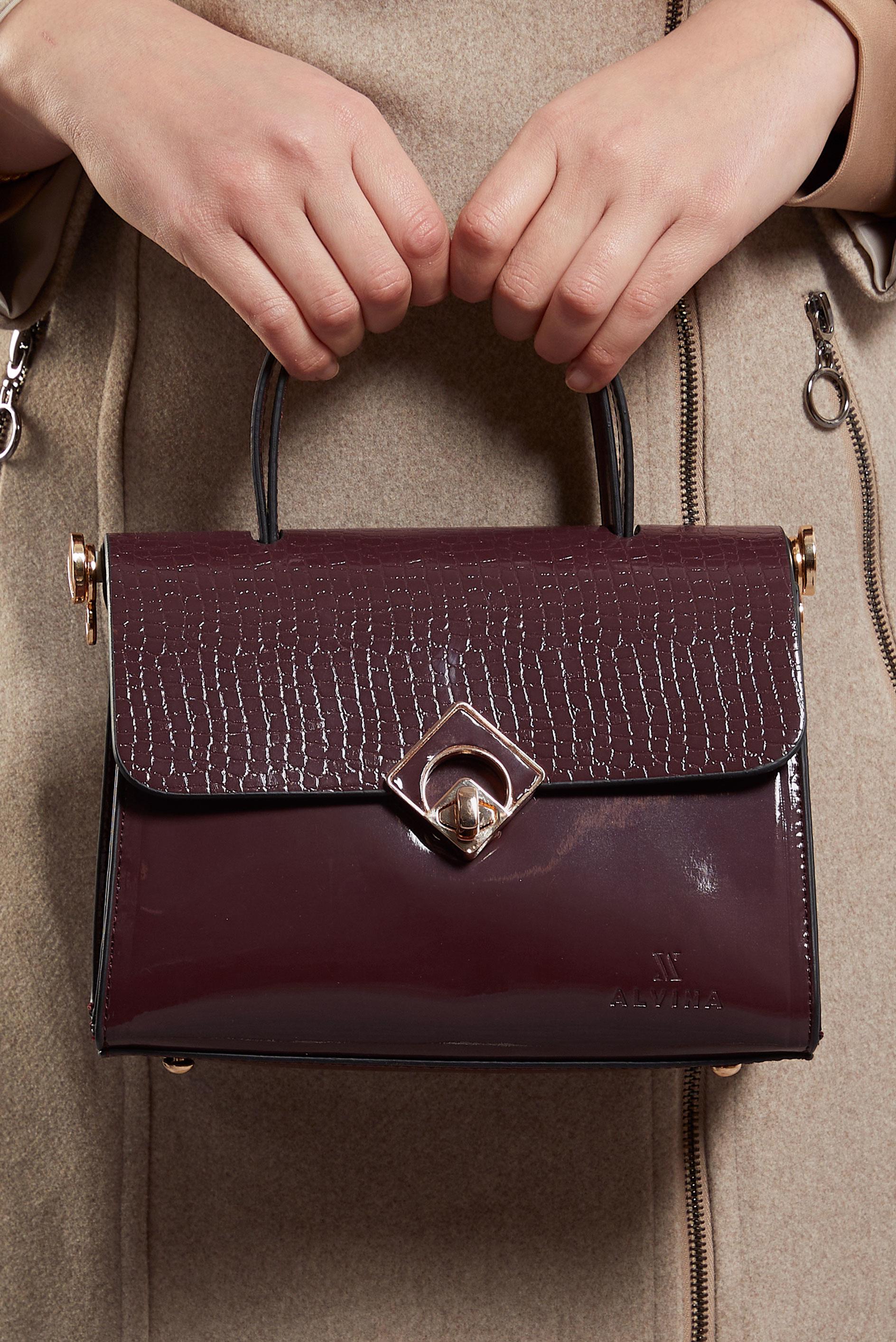 Tesettür giyim BORDO ALVİNA ÇANTA 2563