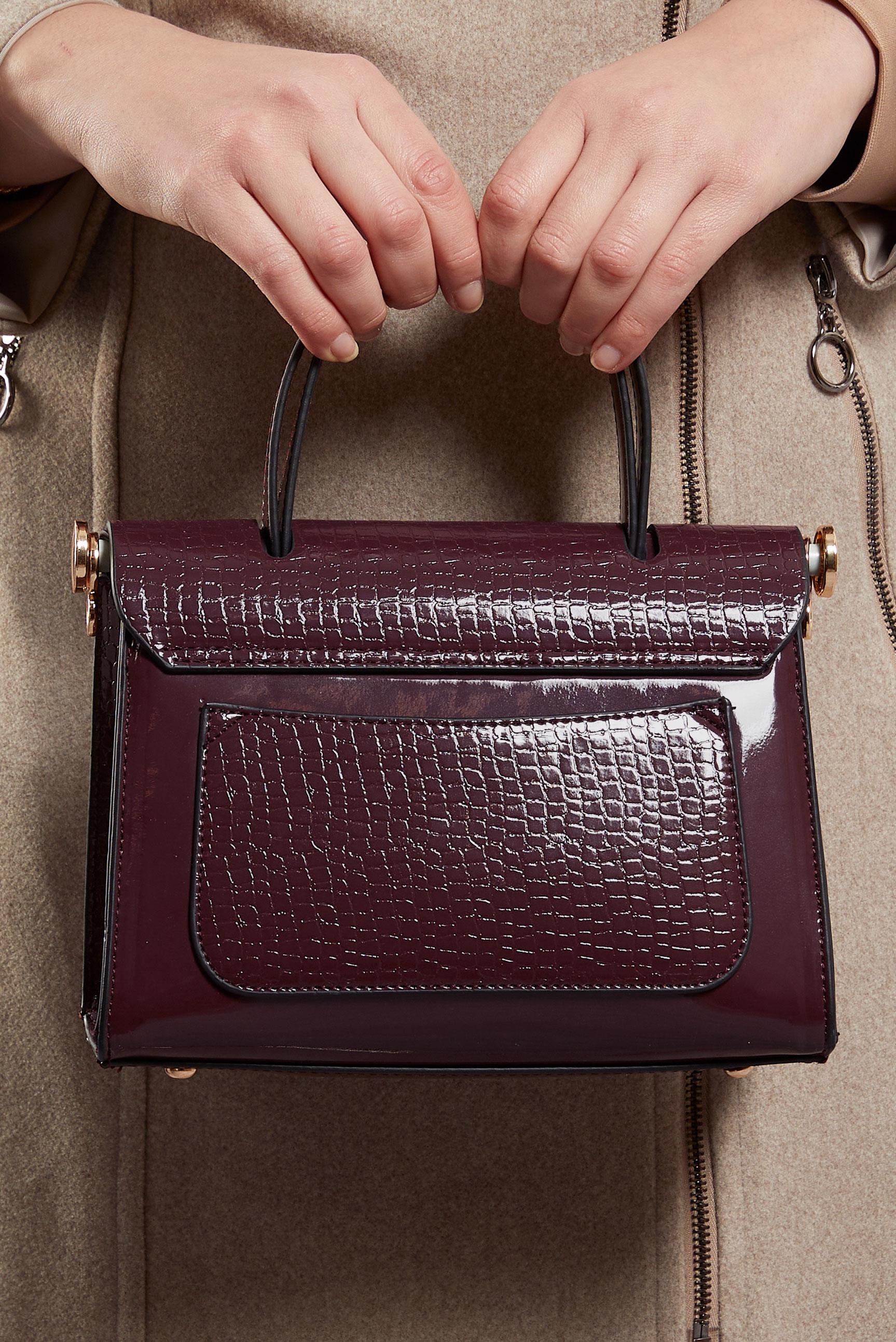 Tesettür giyim BORDO ALVİNA ÇANTA 2563