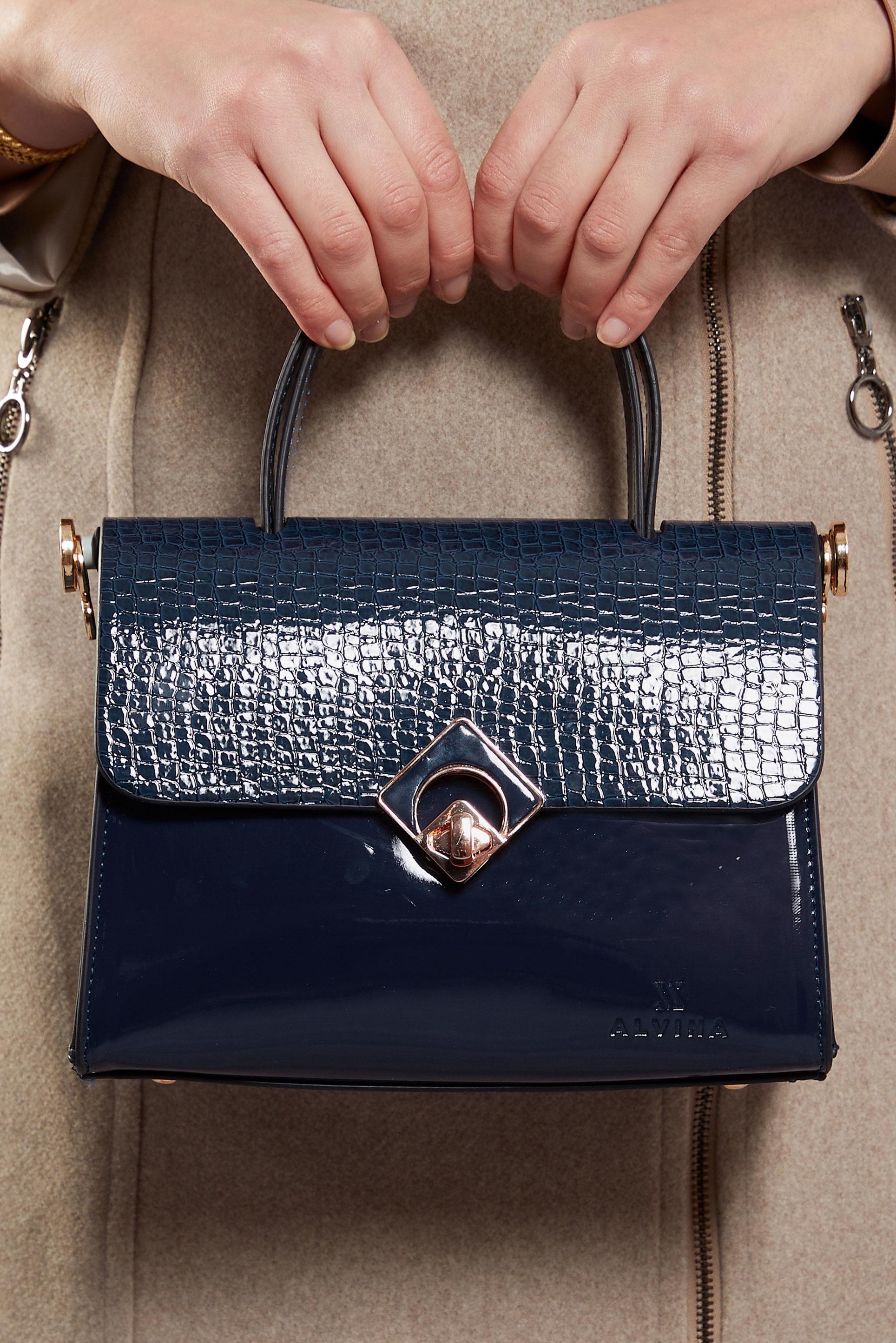 Tesettür giyim LACİVERT ALVİNA ÇANTA 2563