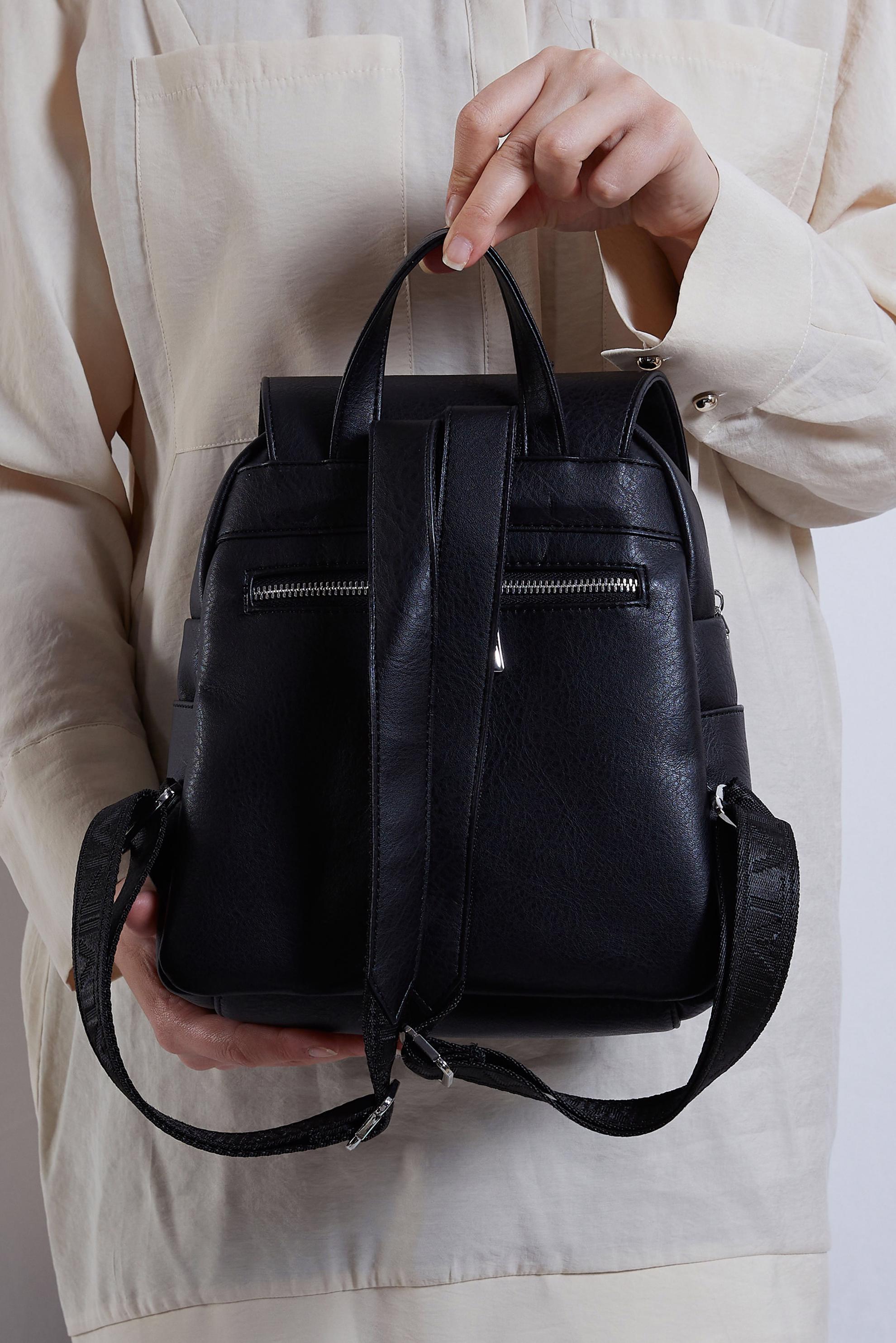 Tesettür giyim SİYAH ALVİNA SIRT ÇANTASI 9028