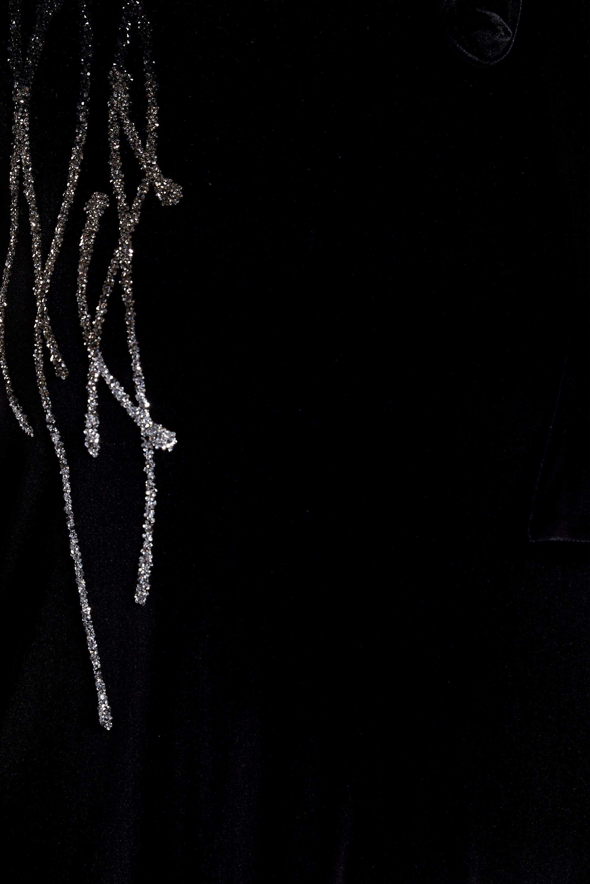 Vêtements hijab NOIR ROBE EN VELOURS GRANDE TAILLE 20644