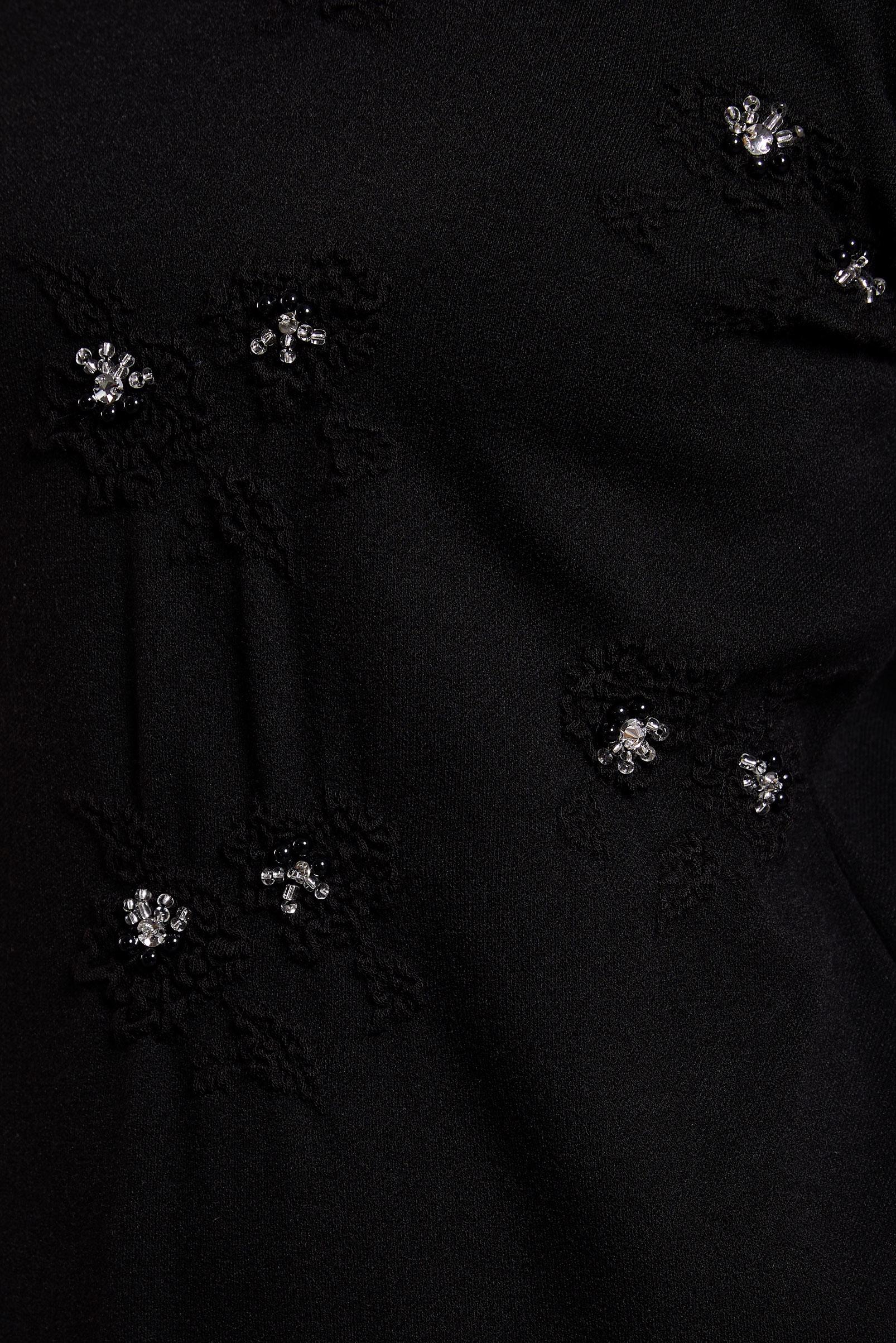 Vêtements hijab NOIR ROBE EN MAILLE AVEC DÉTAIL DE GEMMES 44915