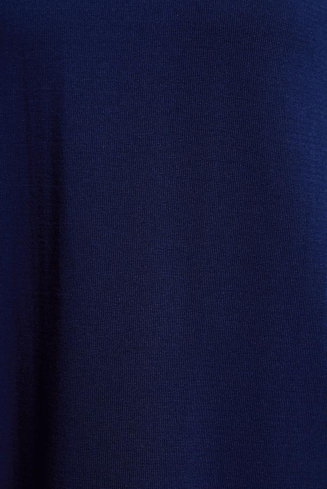 Tesettür giyim LACİVERT BOĞAZLI YAKA TRİKO ELBİSE 44921 - ALVİNA