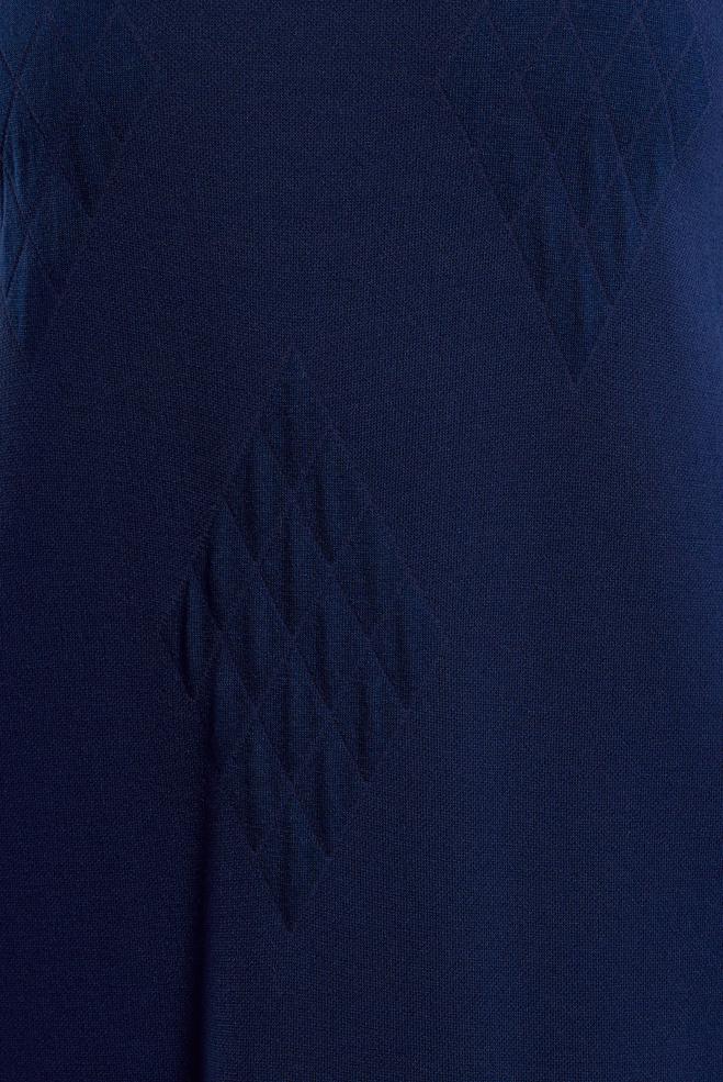 Vêtements hijab BLEU MARINE ROBE EN TRICOT 44922 - ALVİNA