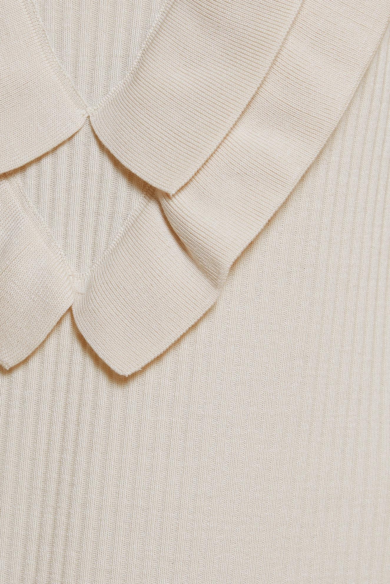 Tesettür giyim BEJ UZUN TRİKO ELBİSE 44924