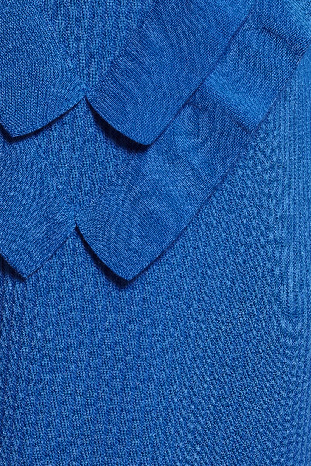 Tesettür giyim MAVİ UZUN TRİKO ELBİSE 44924