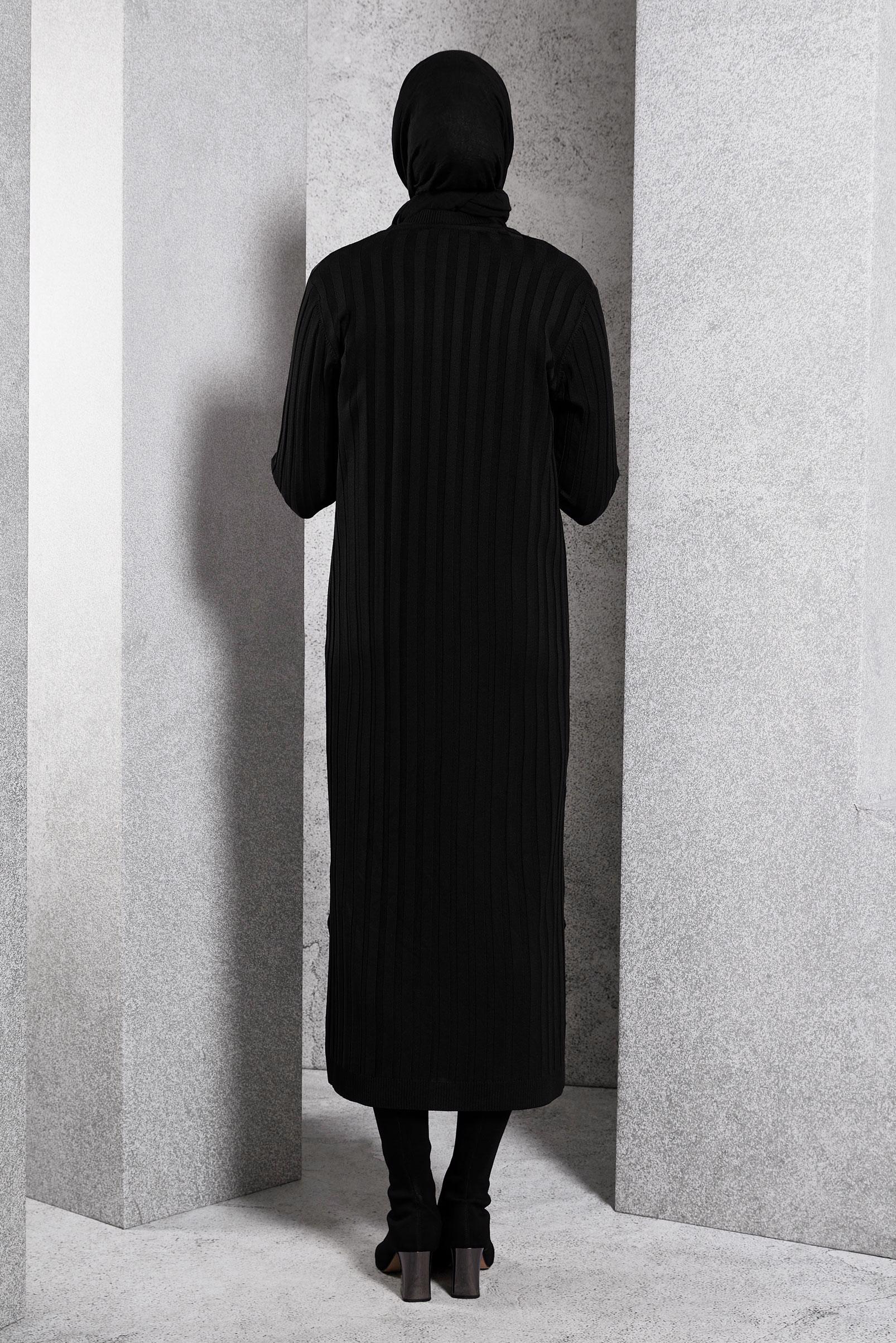 Vêtements hijab NOIR COSTUME EN TRICOT 44963