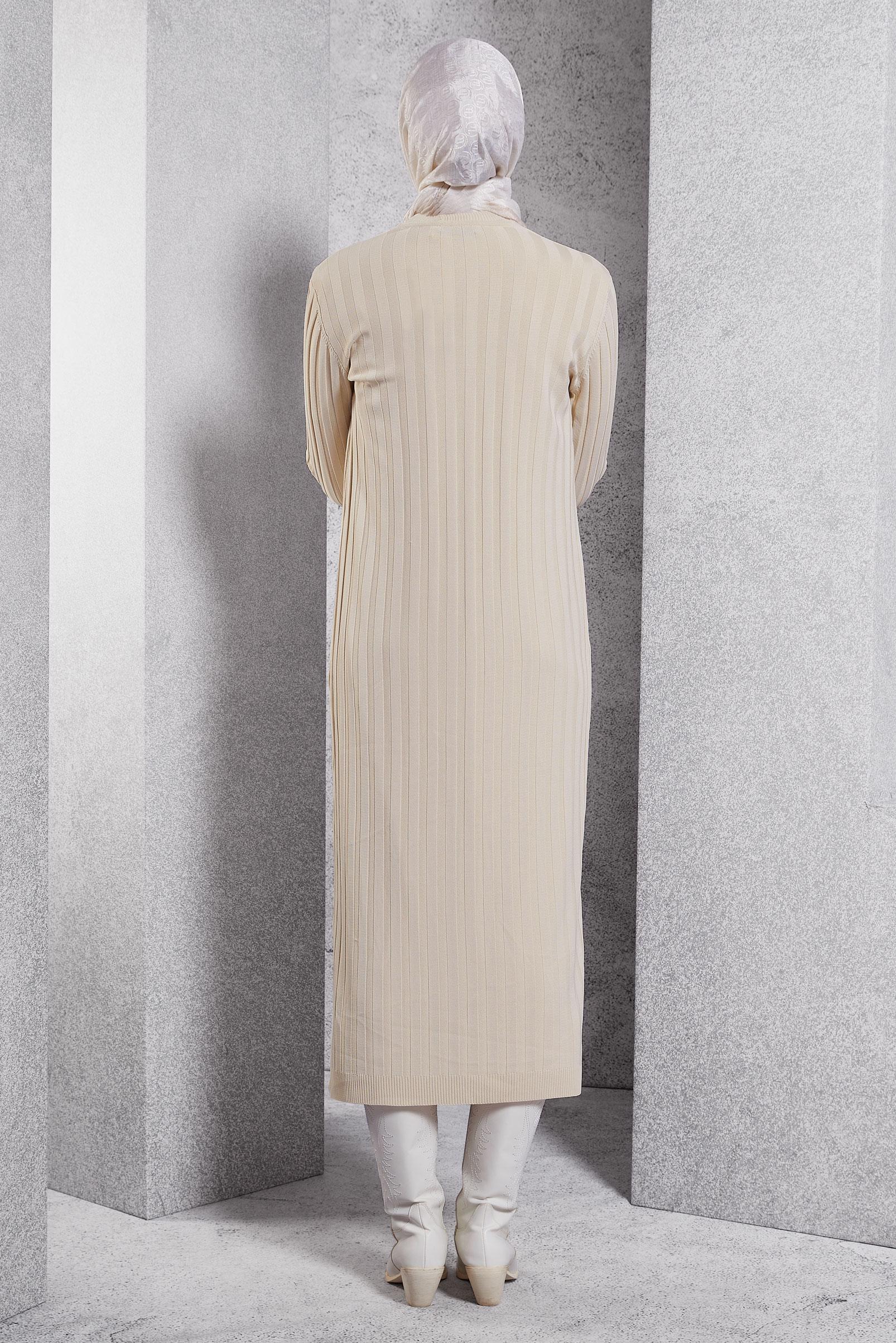 Vêtements hijab BEIGE COSTUME EN TRICOT 44963