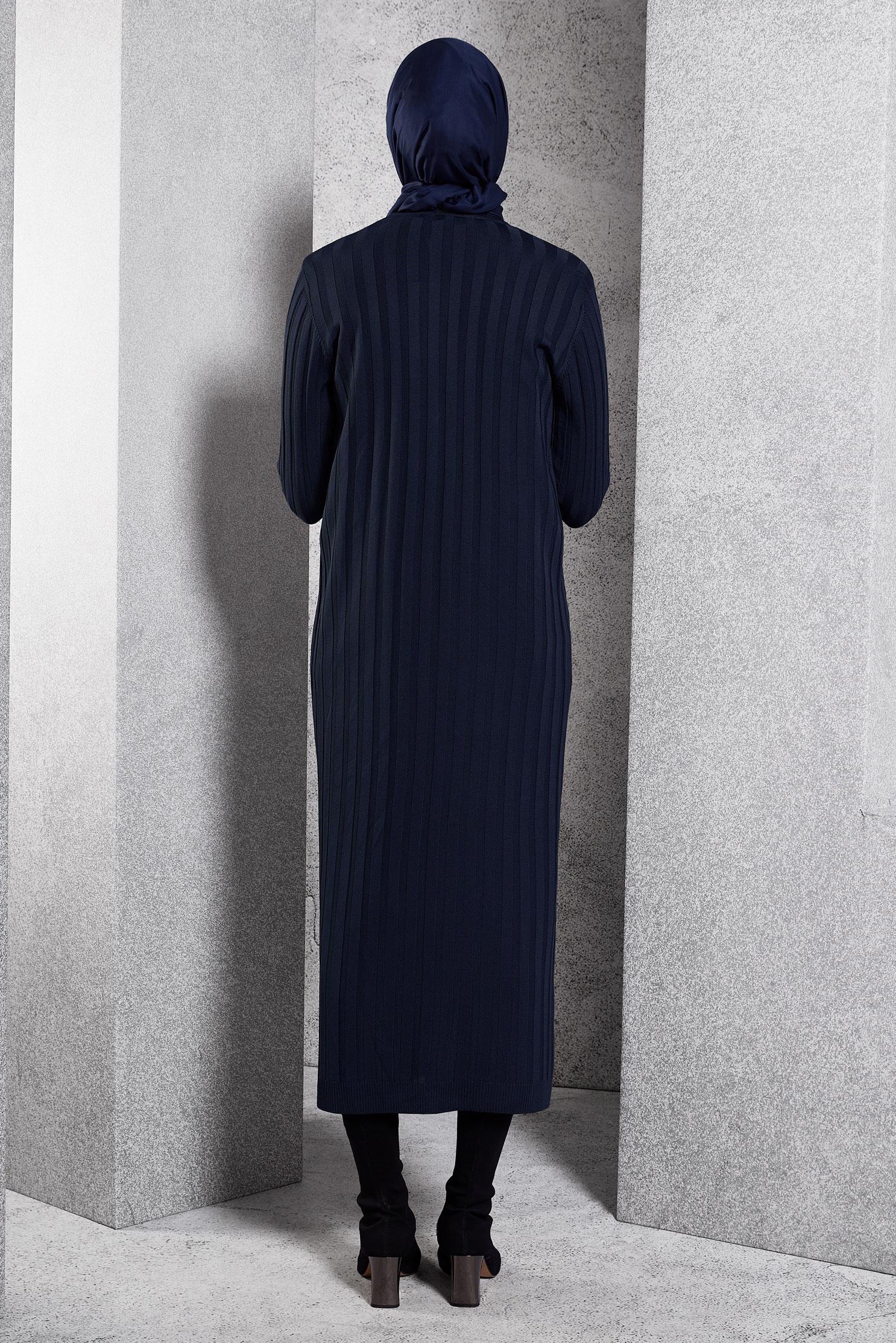 Vêtements hijab BLEU MARINE COSTUME EN TRICOT 44963