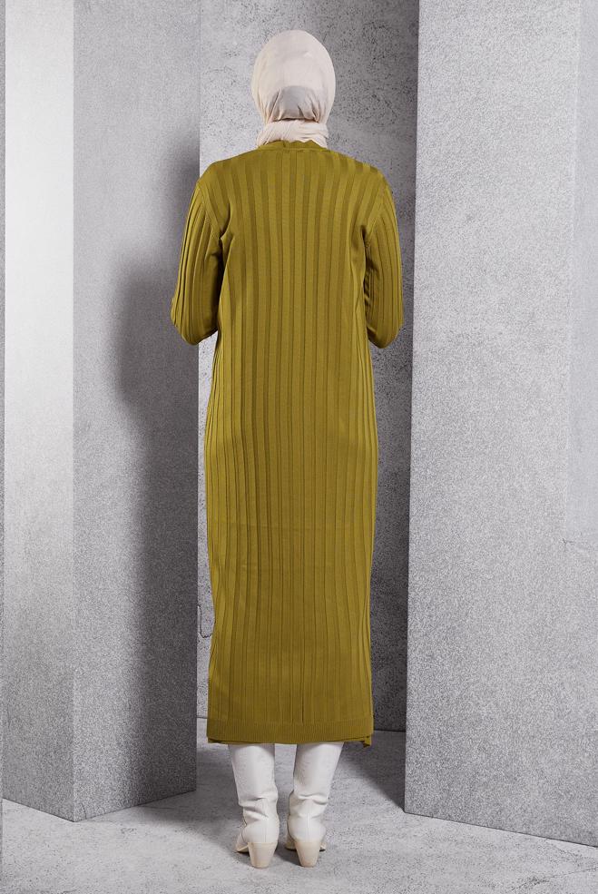 Vêtements hijab VERT COSTUME EN TRICOT 44963 - ALVİNA