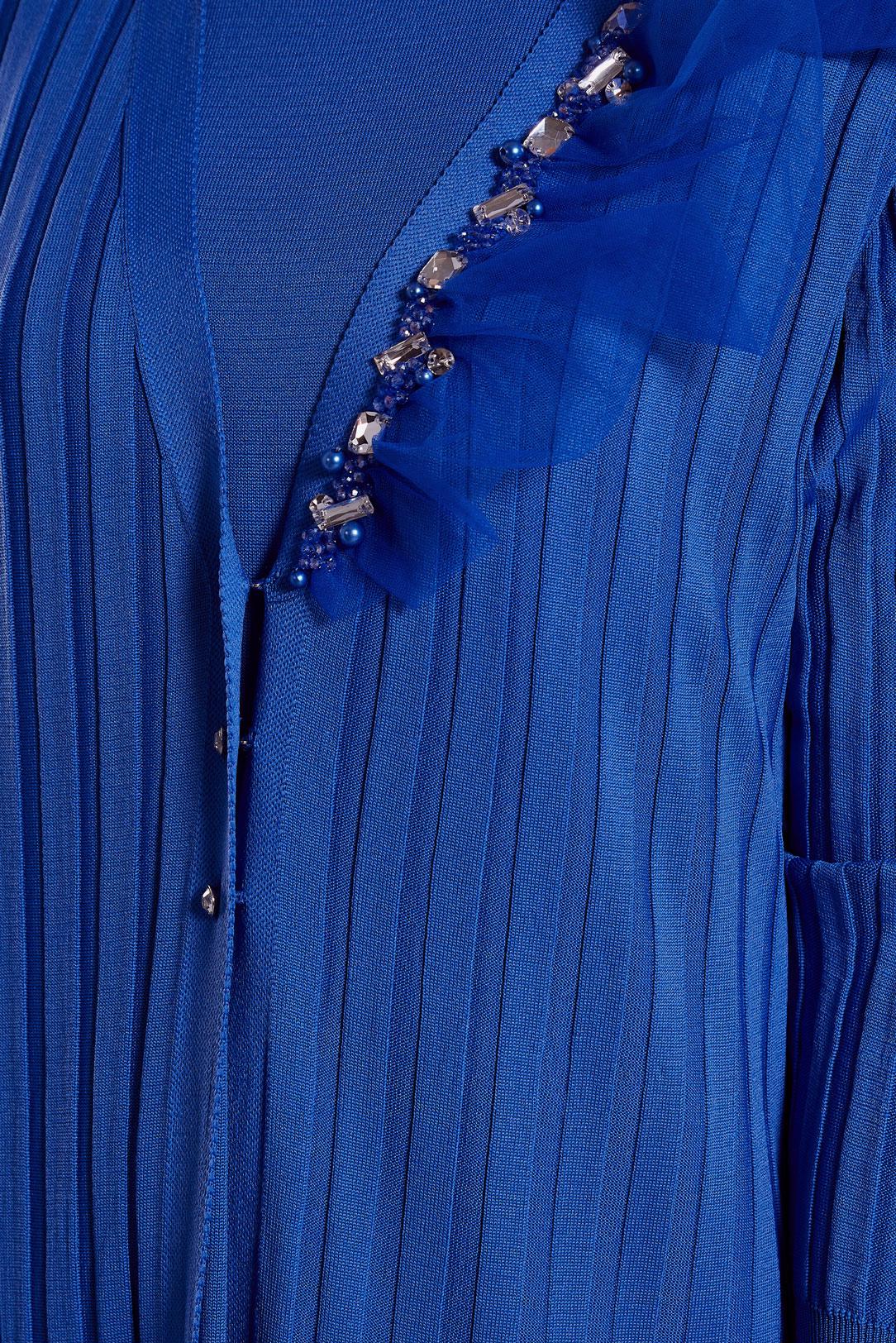 Tesettür giyim LACİVERT TRİKO ELBİSE 44964