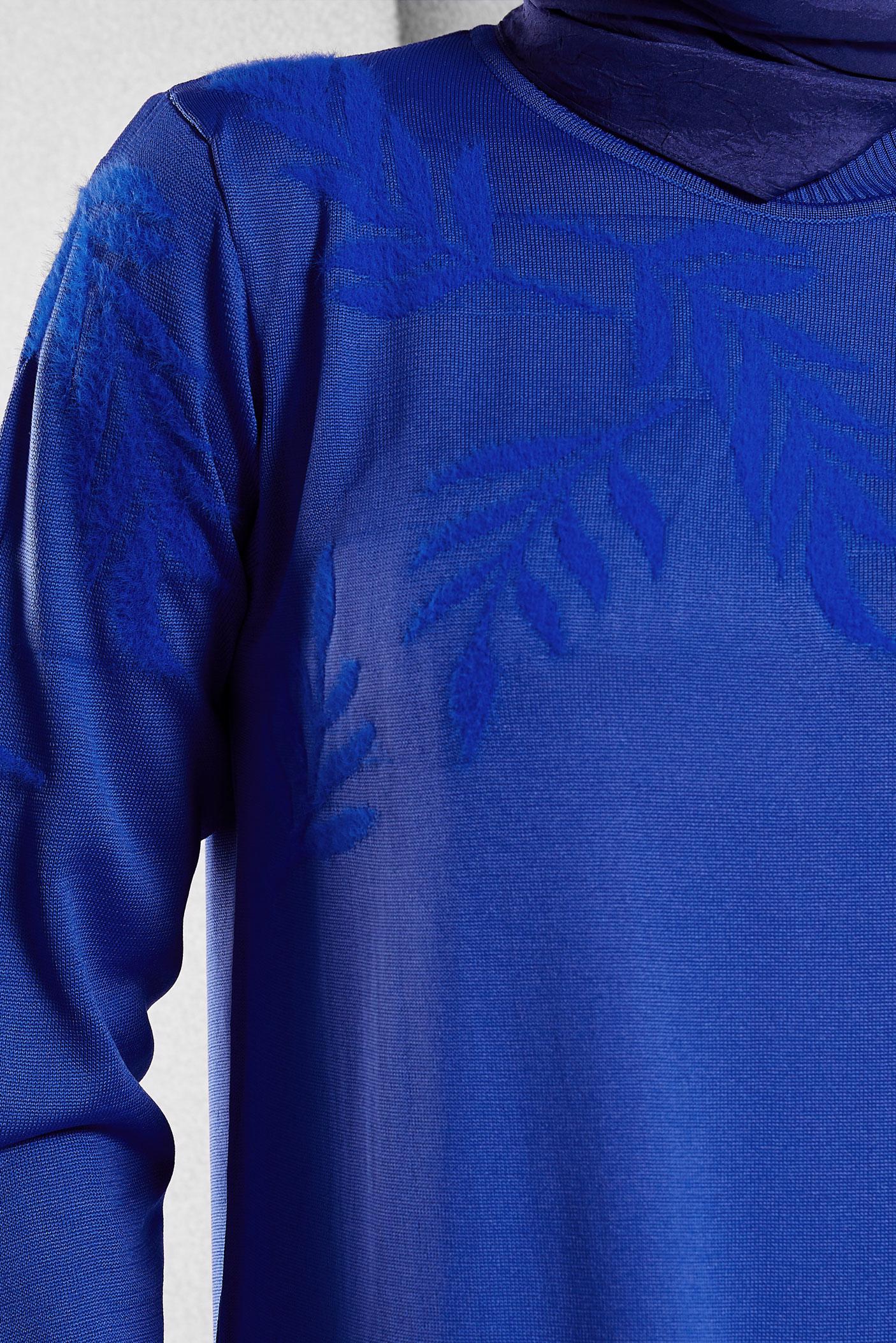 Tesettür giyim LACİVERT TRİKO ELBİSE 44965