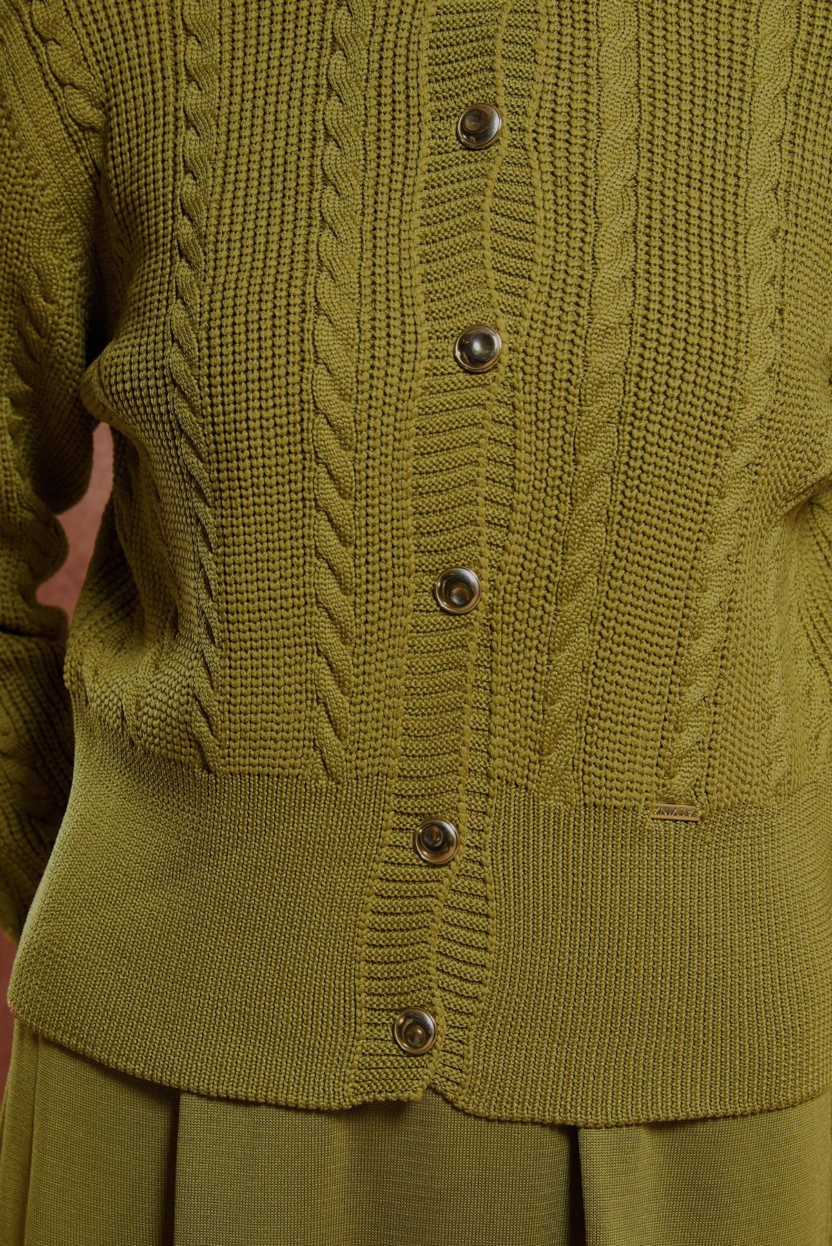 Tesettür giyim YEŞİL ELBİSELİ TRİKO TAKIM 44973