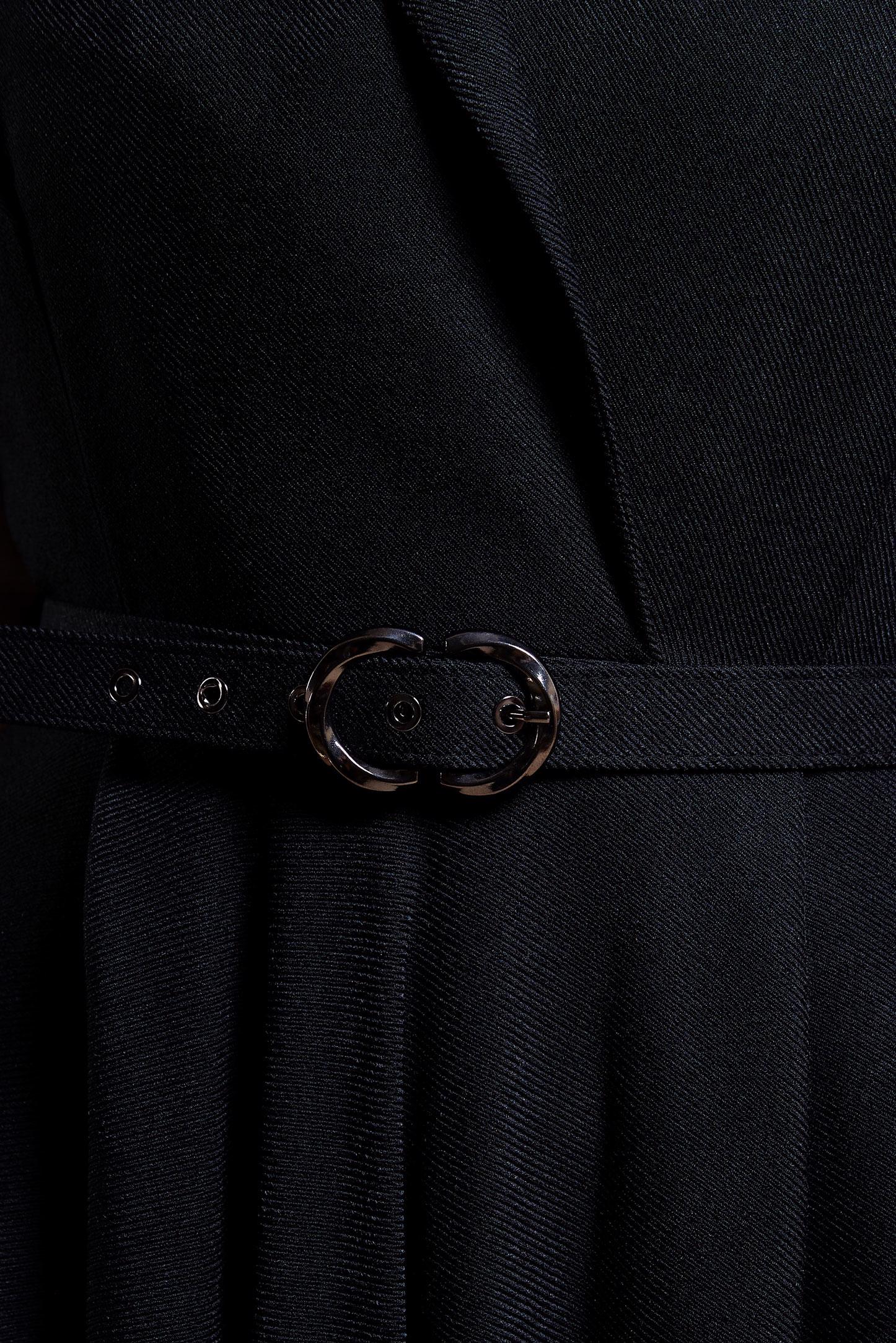 Tesettür giyim SİYAH KEMERLİ JİLE ELBİSE 45071